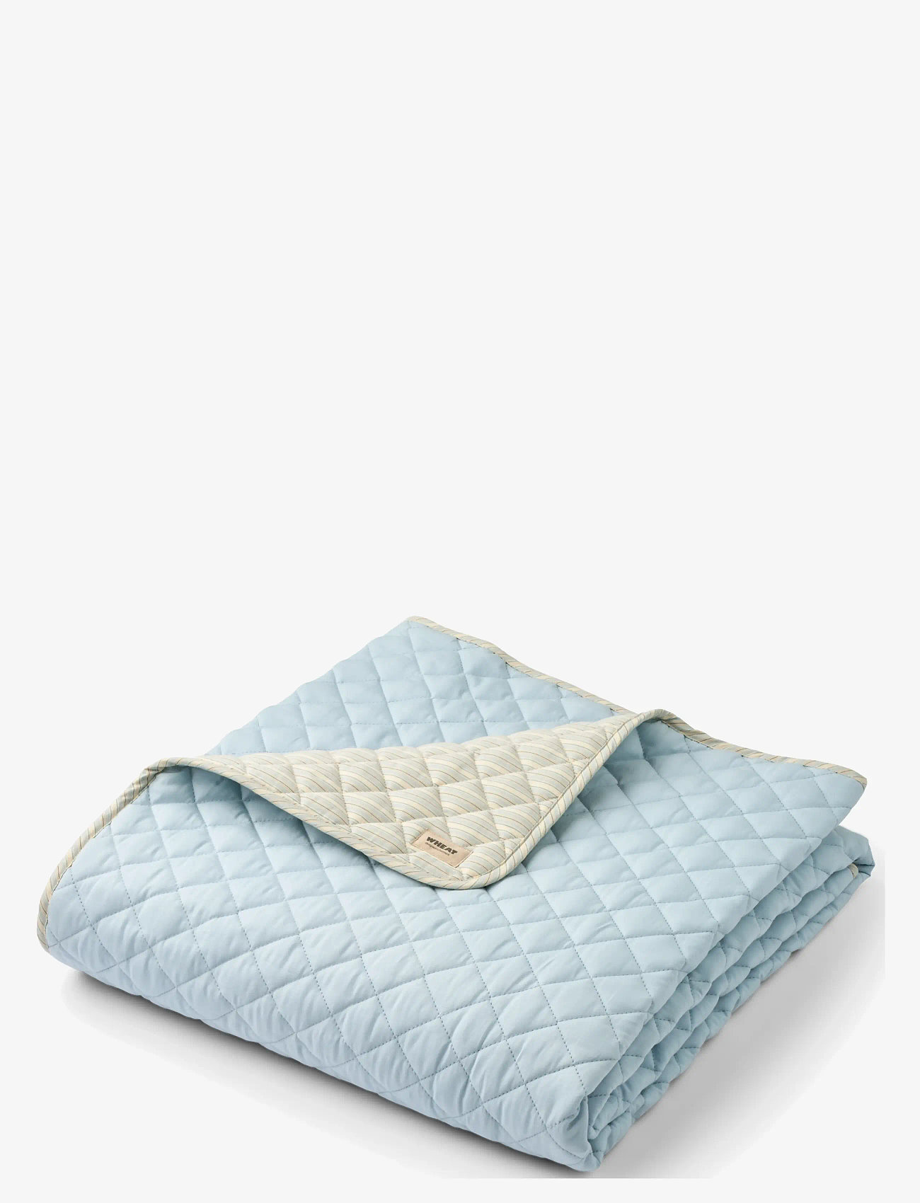 Wheat - Quilt Blanket - decken - blue ocean stripe - 0