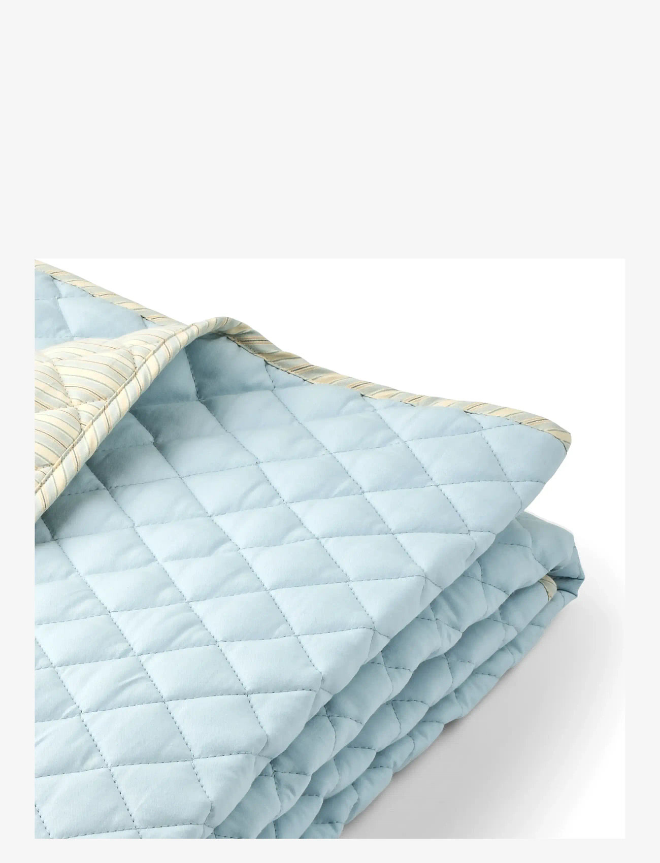 Wheat - Quilt Blanket - decken - blue ocean stripe - 2