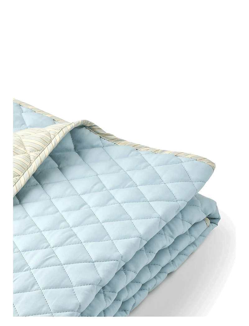Wheat - Quilt Blanket - decken - blue ocean stripe - 2