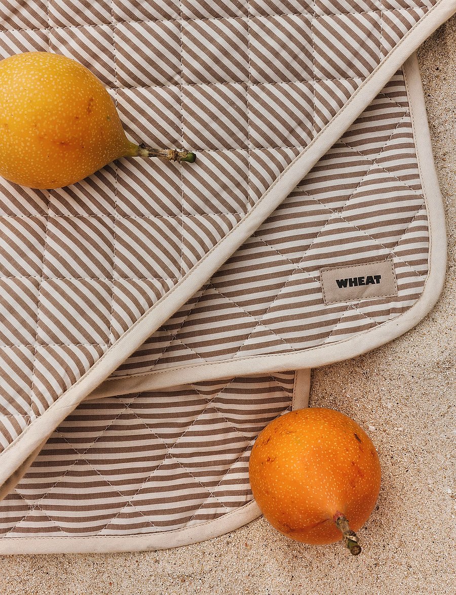 Wheat - Quilt Blanket - cappucino stripe - 0