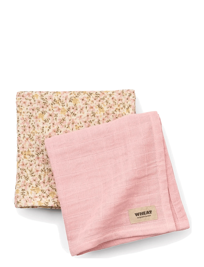 Wheat - 2 pk Muslin Kaya - musselinklude - coral blush - 0