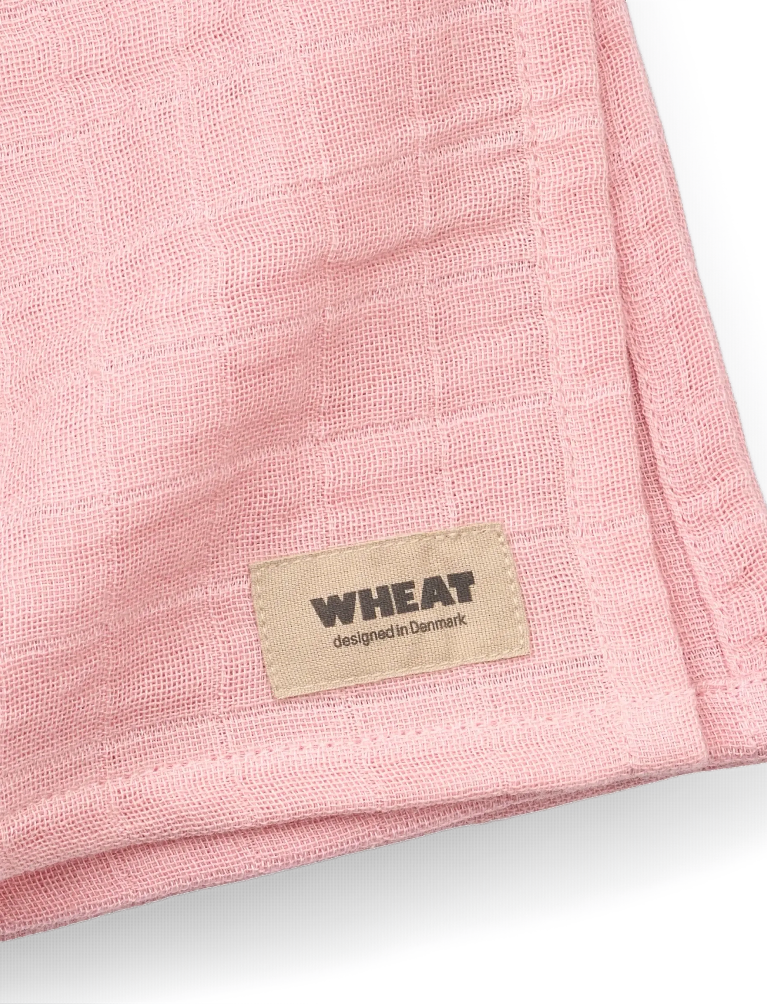 Wheat - 2 pk Muslin Kaya - kleden van mousseline - coral blush - 1