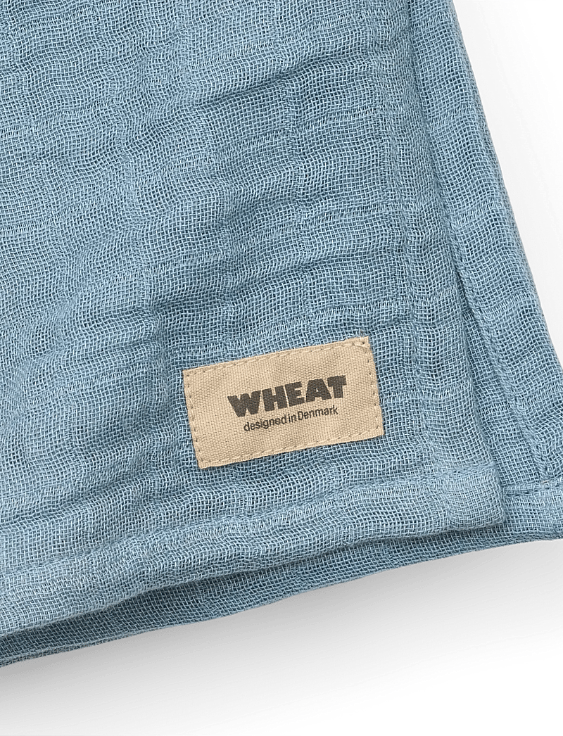 Wheat - 2 pk Muslin Kaya - mulltücher - faded denim - 2