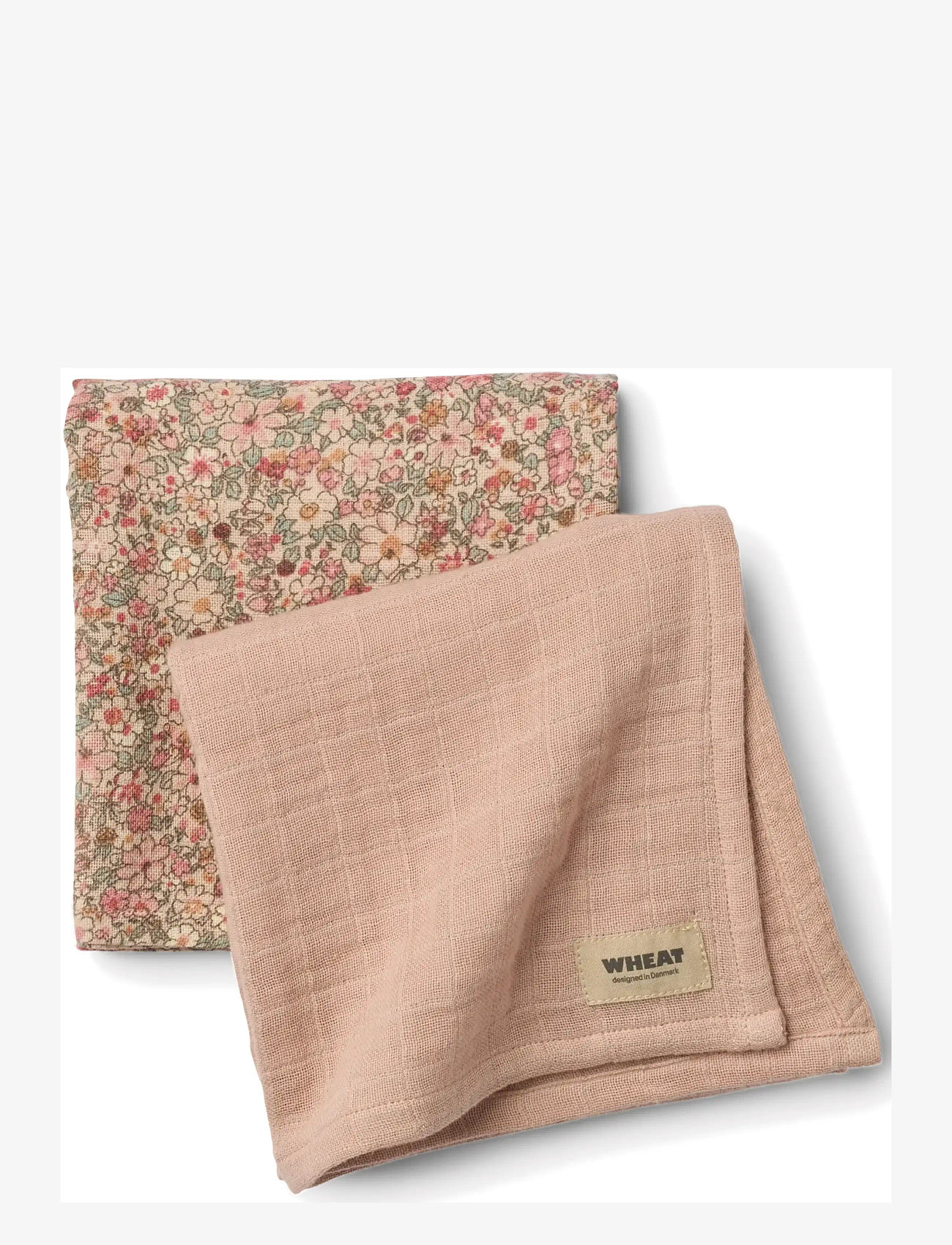Wheat - 2 pk Muslin Kaya - musselinklude - rose dust - 1
