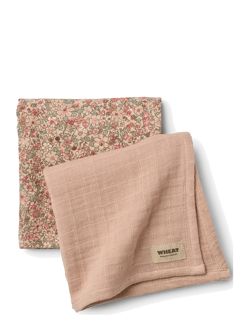 Wheat - 2 pk Muslin Kaya - musselinklude - rose dust - 1