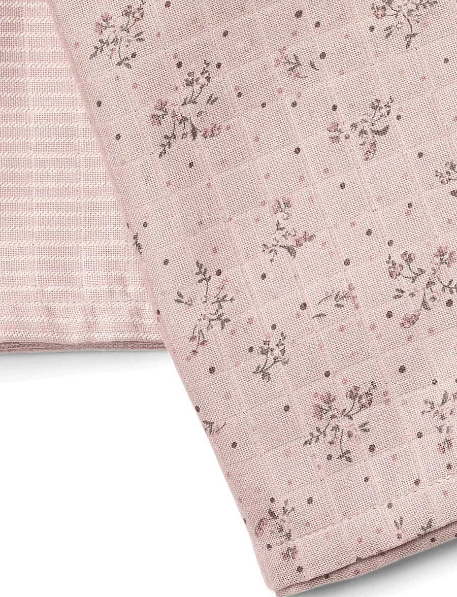 Wheat - 2 pk Muslin Kaya - osta vanuse järgi - soft lilac flowers - 2
