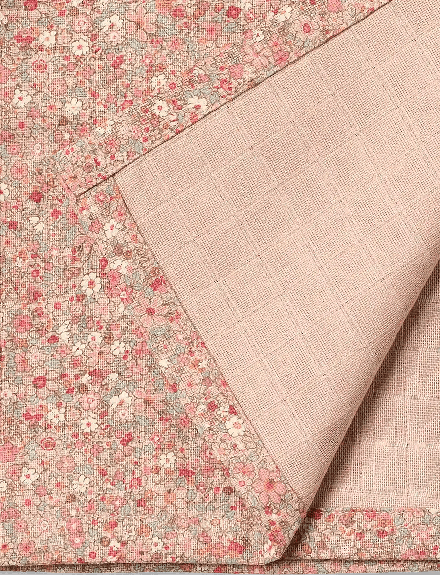 Wheat - Muslin blanket Karly - muslin blankets - rose dust flower meadow - 1