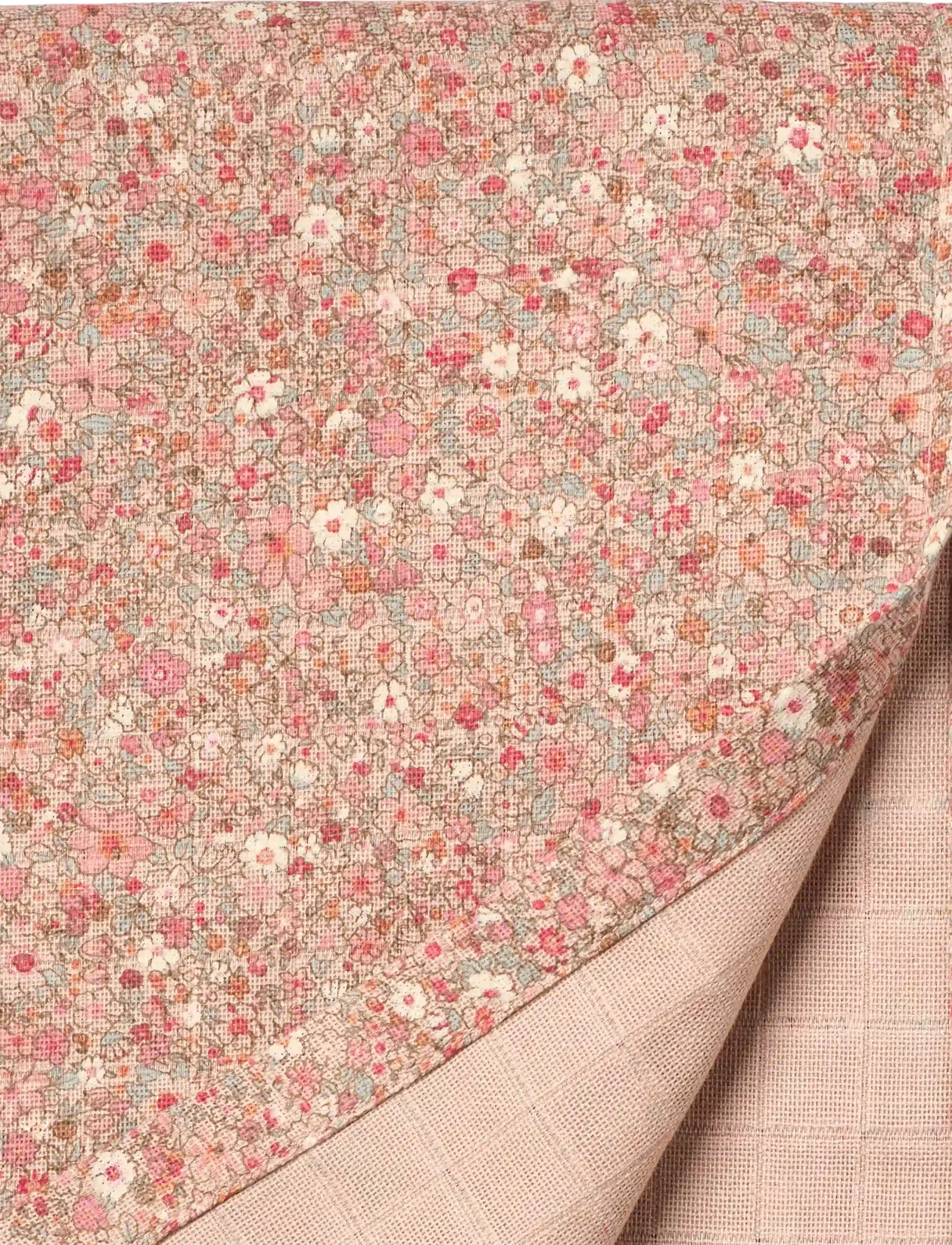 Wheat - Muslin blanket Karly - muslin blankets - rose dust flower meadow - 2