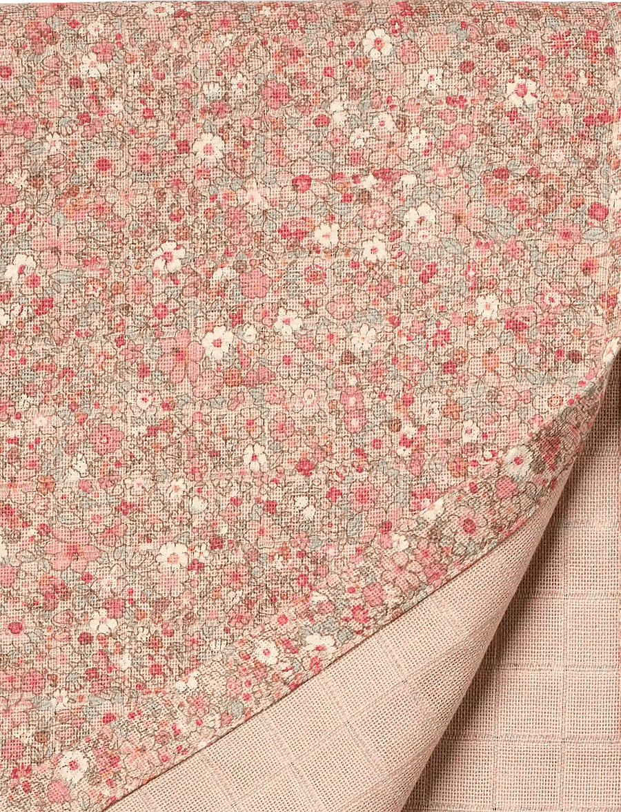 Wheat - Muslin blanket Karly - muslin blankets - rose dust flower meadow - 2