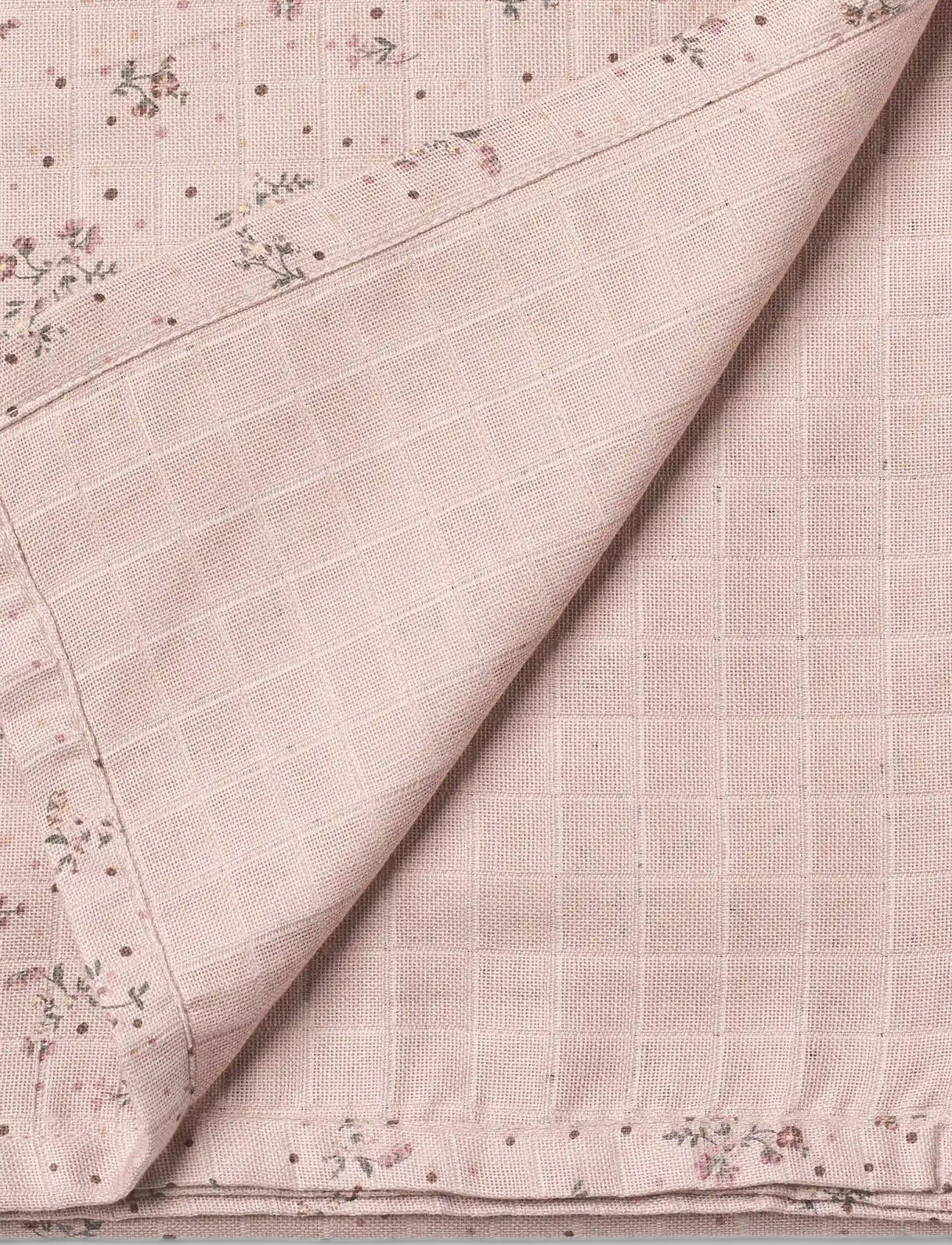 Wheat - Muslin blanket Karly - swaddles - soft lilac flowers - 4