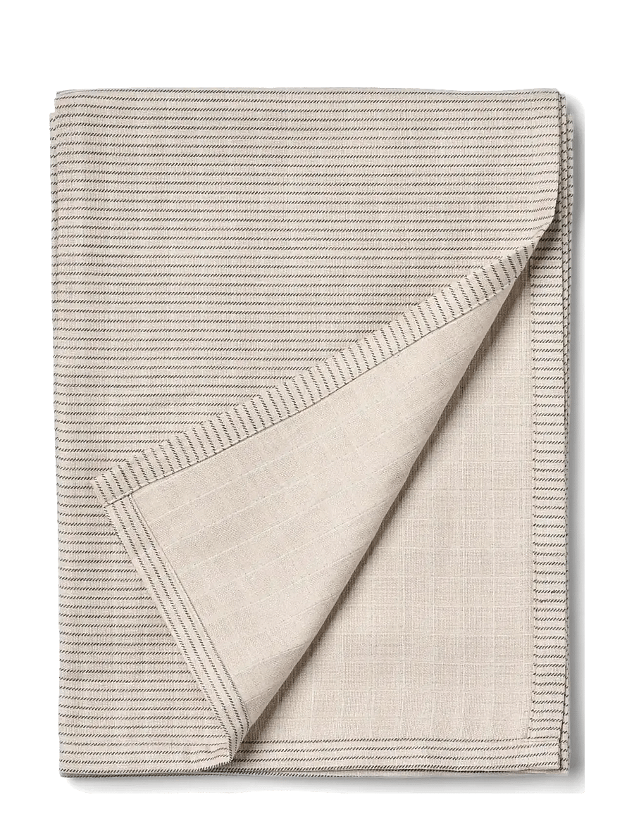 Wheat - Muslin blanket Karly - muslin blankets - stormy weather stripe - 1