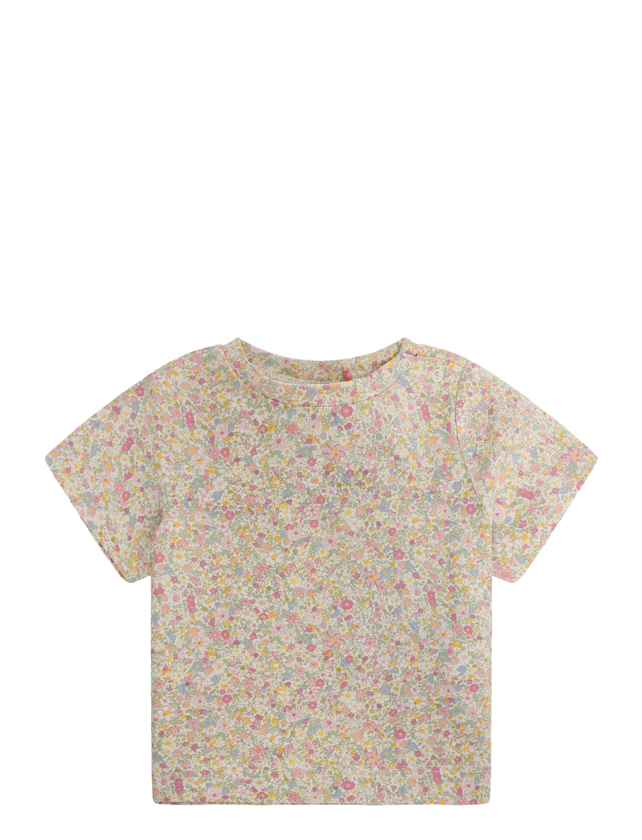 Wheat T-Shirt S/S Manna - Kortærmede T-shirts - BLUSH FLOWER MEADOW / multi