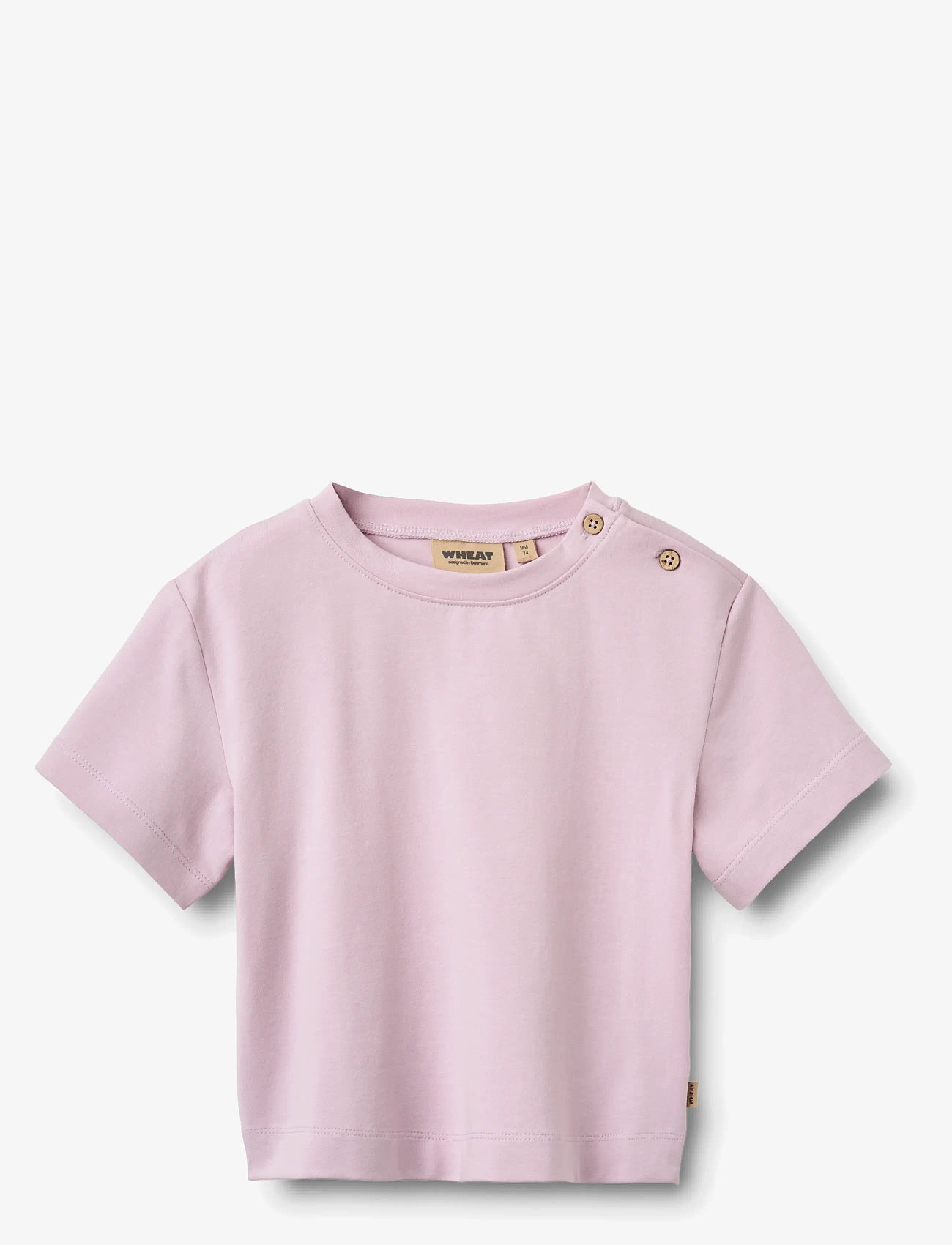 Wheat - 2 T-shirt S/S Ella - kortærmede t-shirts - magenta heart flowers - 4
