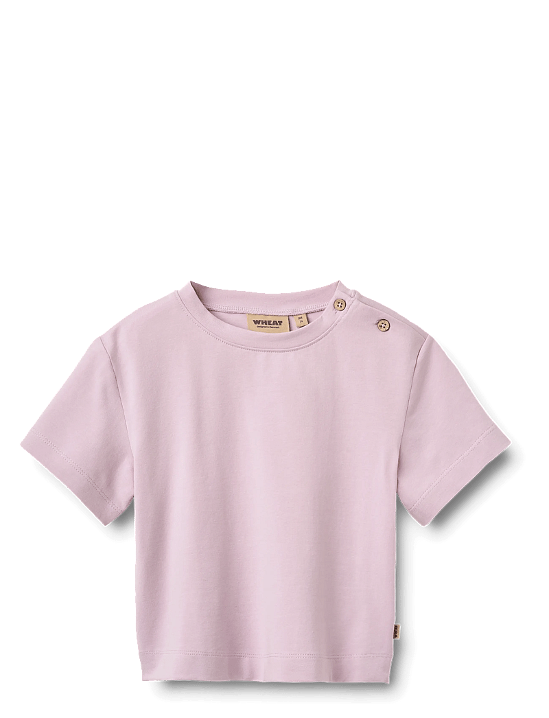 Wheat - 2 T-shirt S/S Ella - kortærmede t-shirts - magenta heart flowers - 4