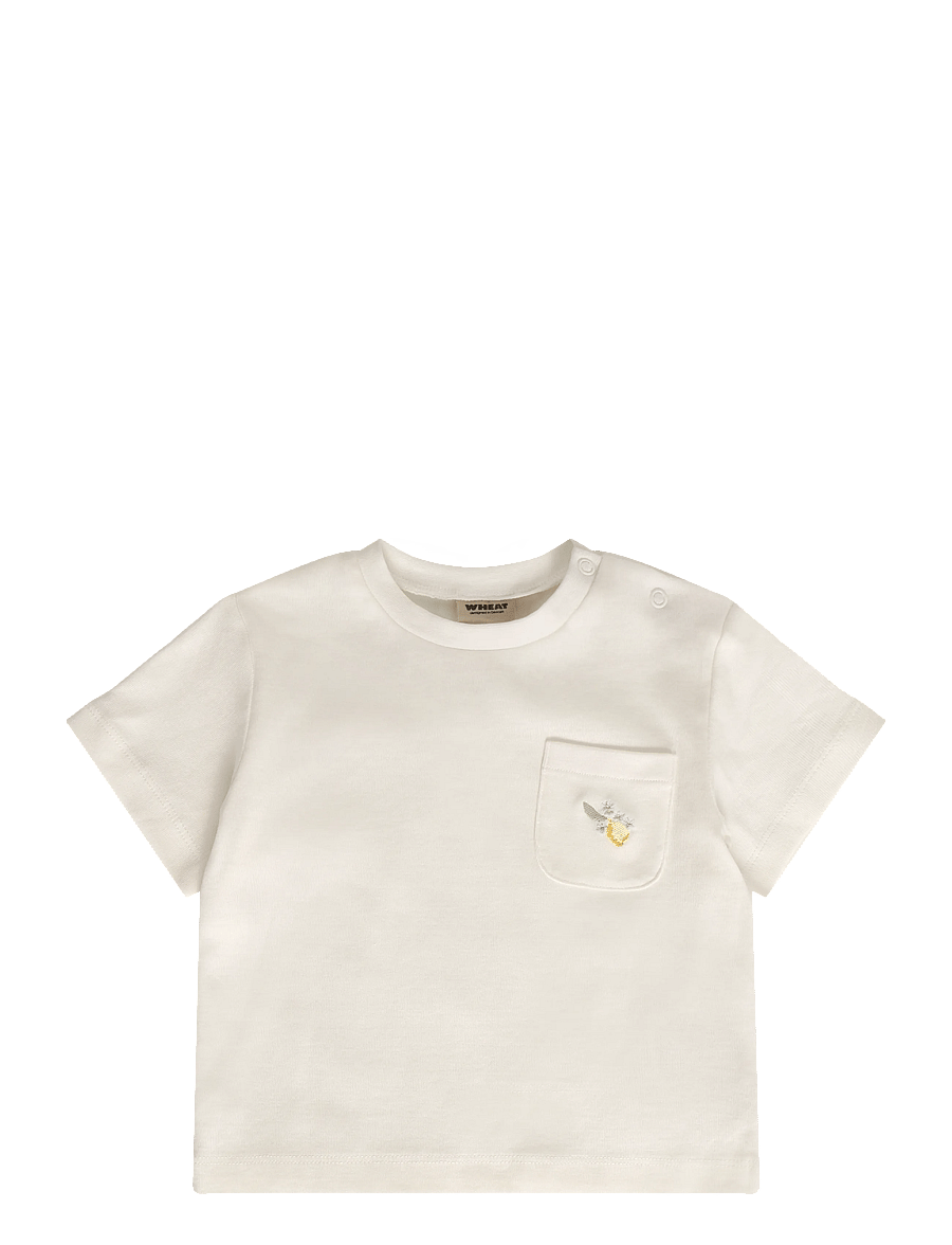 Wheat - T-shirt S/S Elsine - ivory - 0