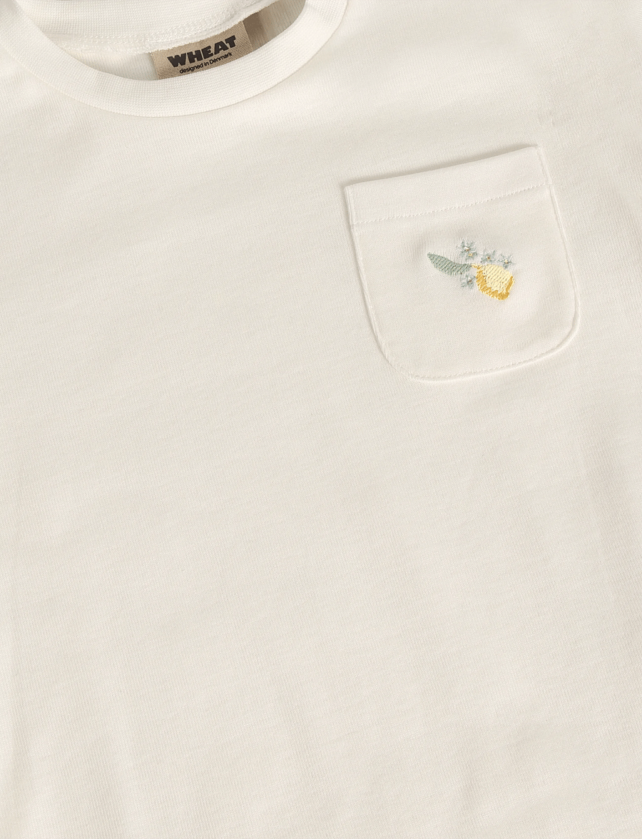 Wheat - T-shirt S/S Elsine - ivory - 2
