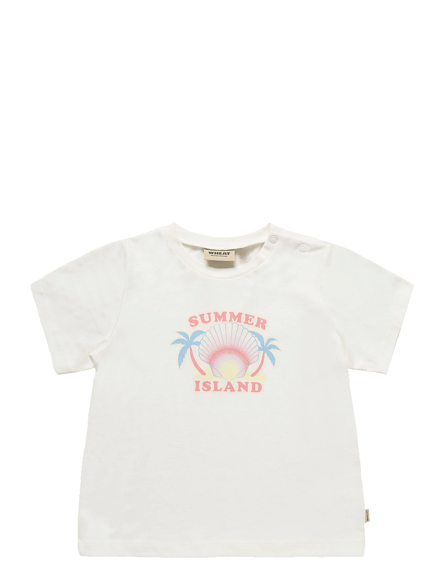 Wheat - T-shirt S/S Mirsa - kortærmede t-shirts - cloud - 0