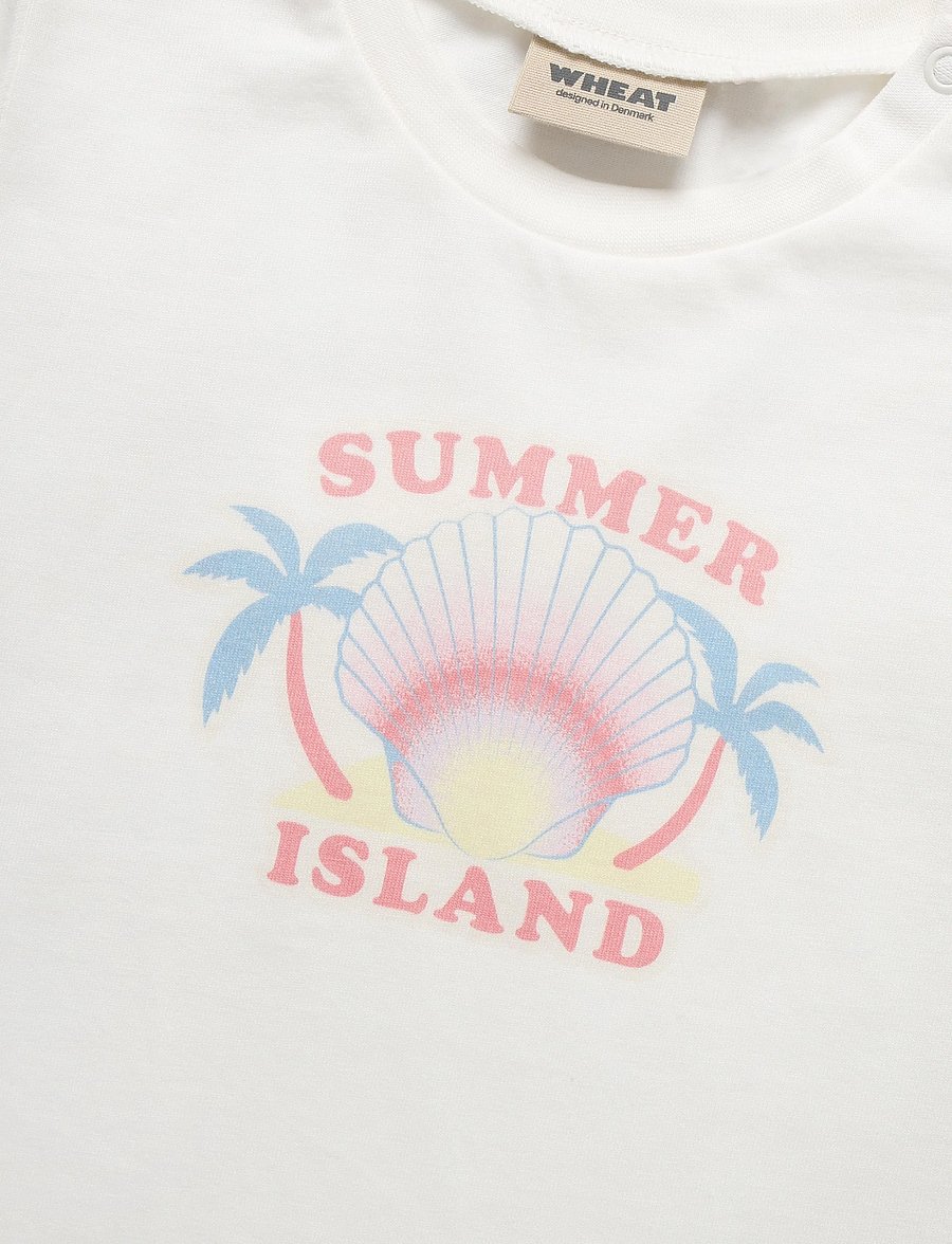 Wheat - T-shirt S/S Mirsa - kortærmede t-shirts - cloud - 2