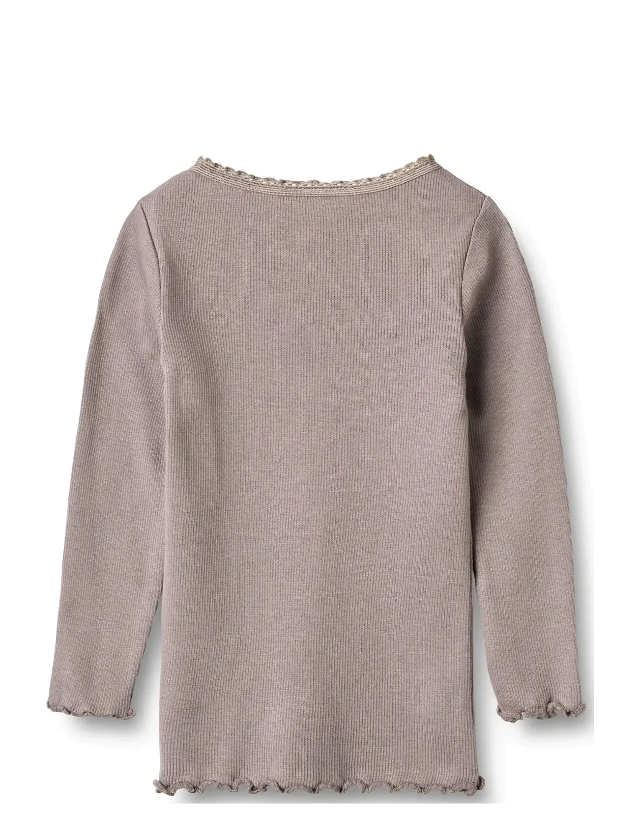 Wheat - Rib T-Shirt L/S Reese - langärmelig - dusty purple - 1