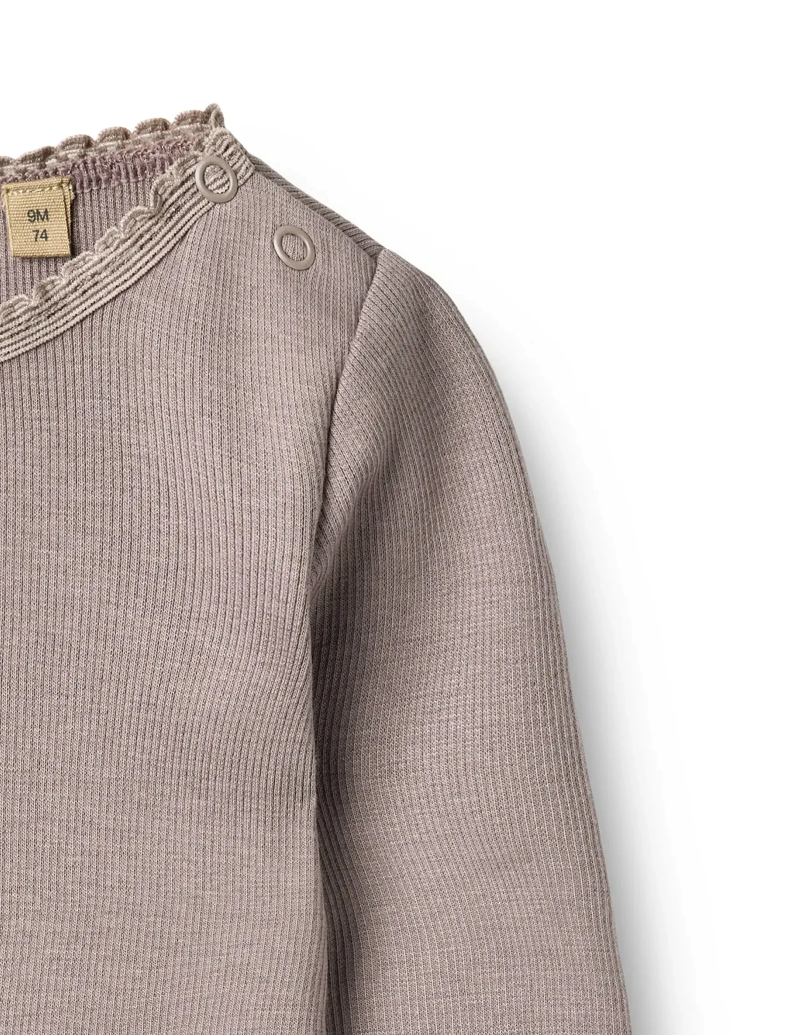 Wheat - Rib T-Shirt L/S Reese - langärmelig - dusty purple - 2