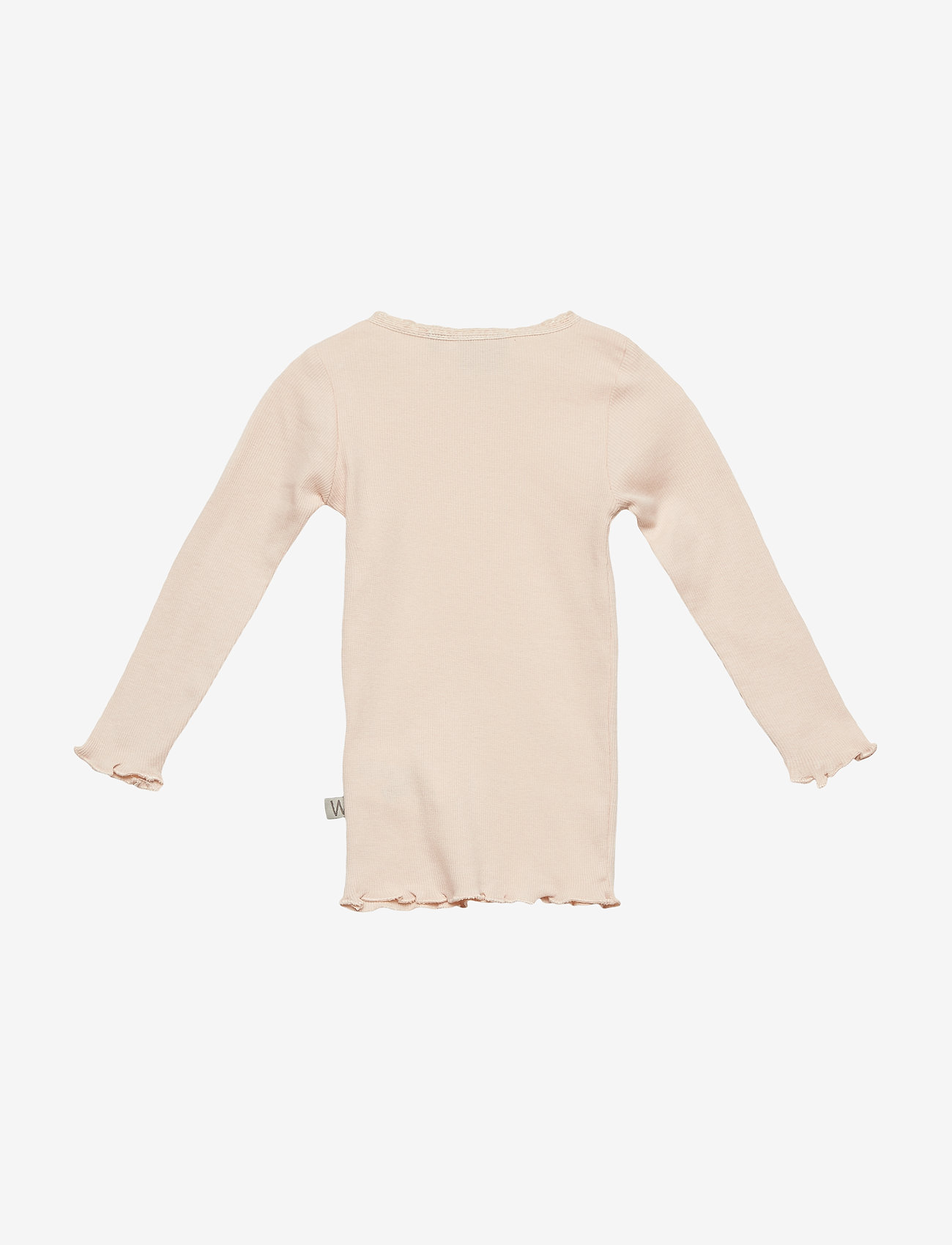 Wheat - Rib T-Shirt L/S Reese - langærmede t-shirts - powder - 1