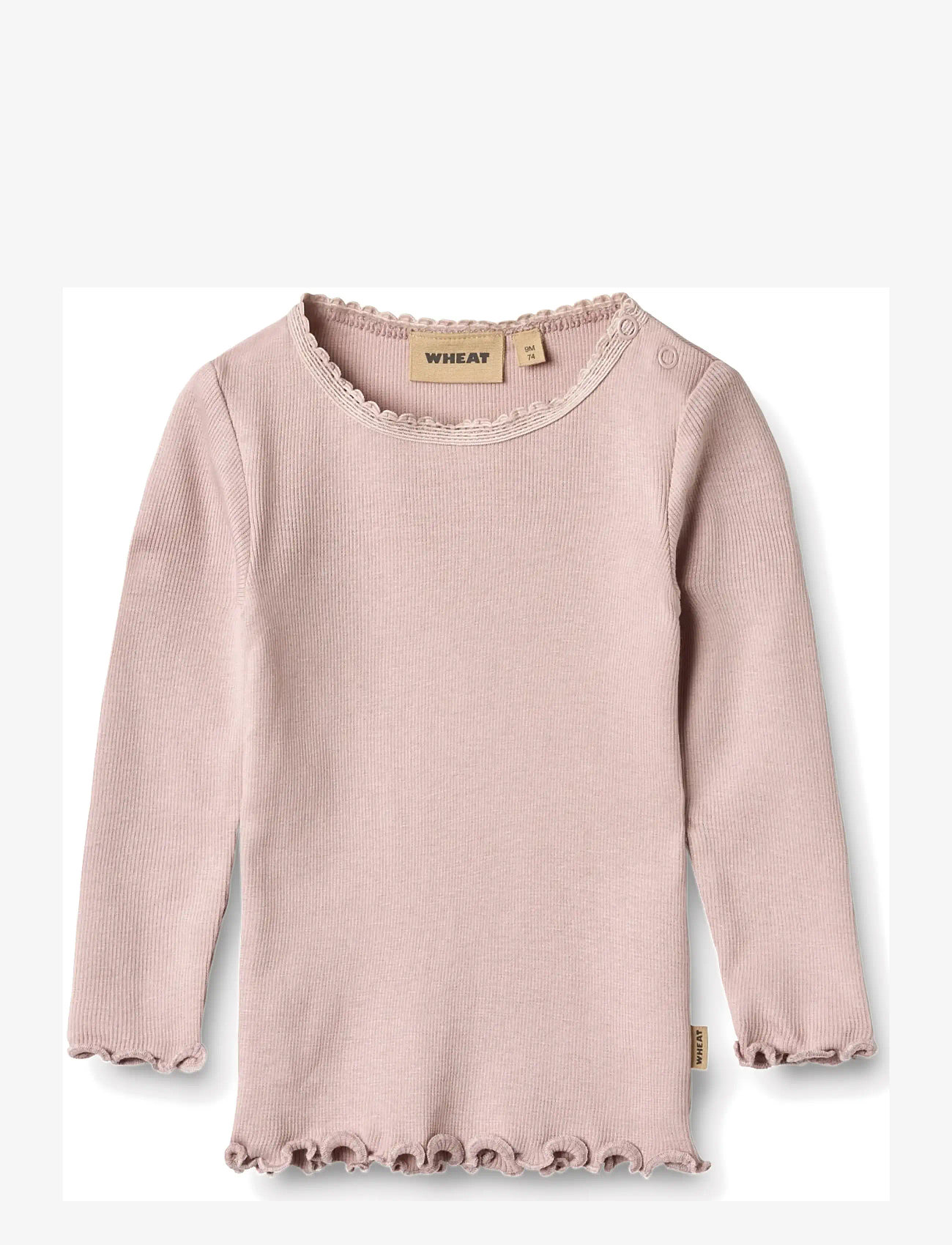 Wheat - Rib T-Shirt L/S Reese - langærmede t-shirts - soft lilac - 1