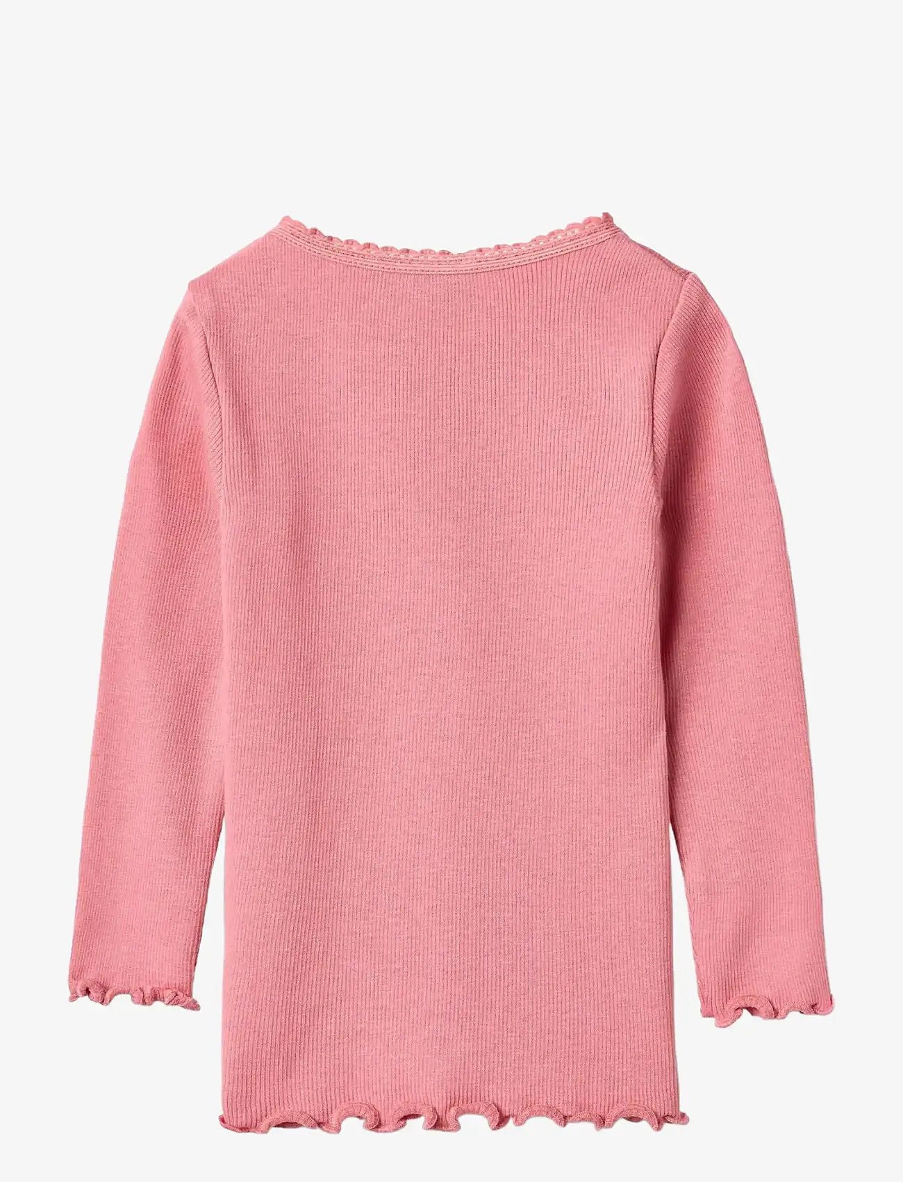 Wheat - Rib T-Shirt L/S Reese - långärmade t-shirts - soft pink - 1