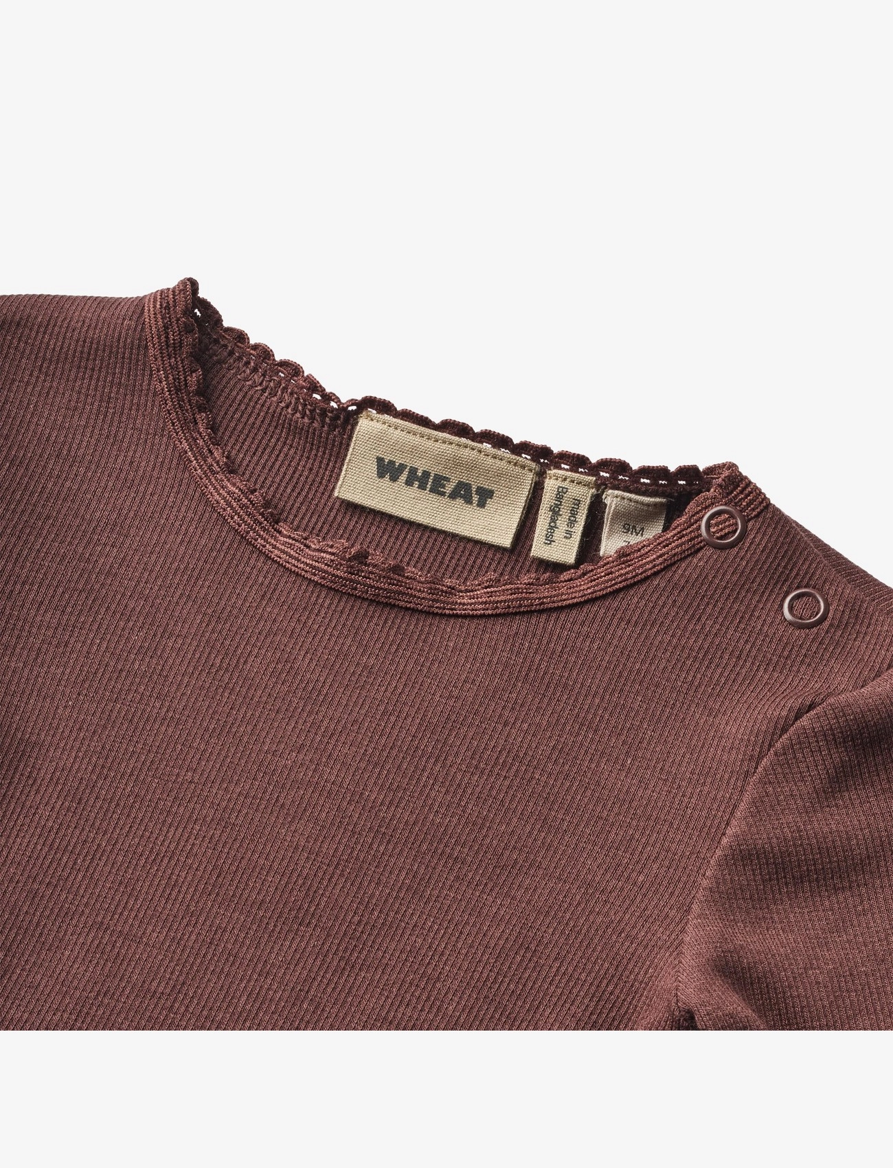 Wheat - Rib T-Shirt L/S Reese - eggplant - 2