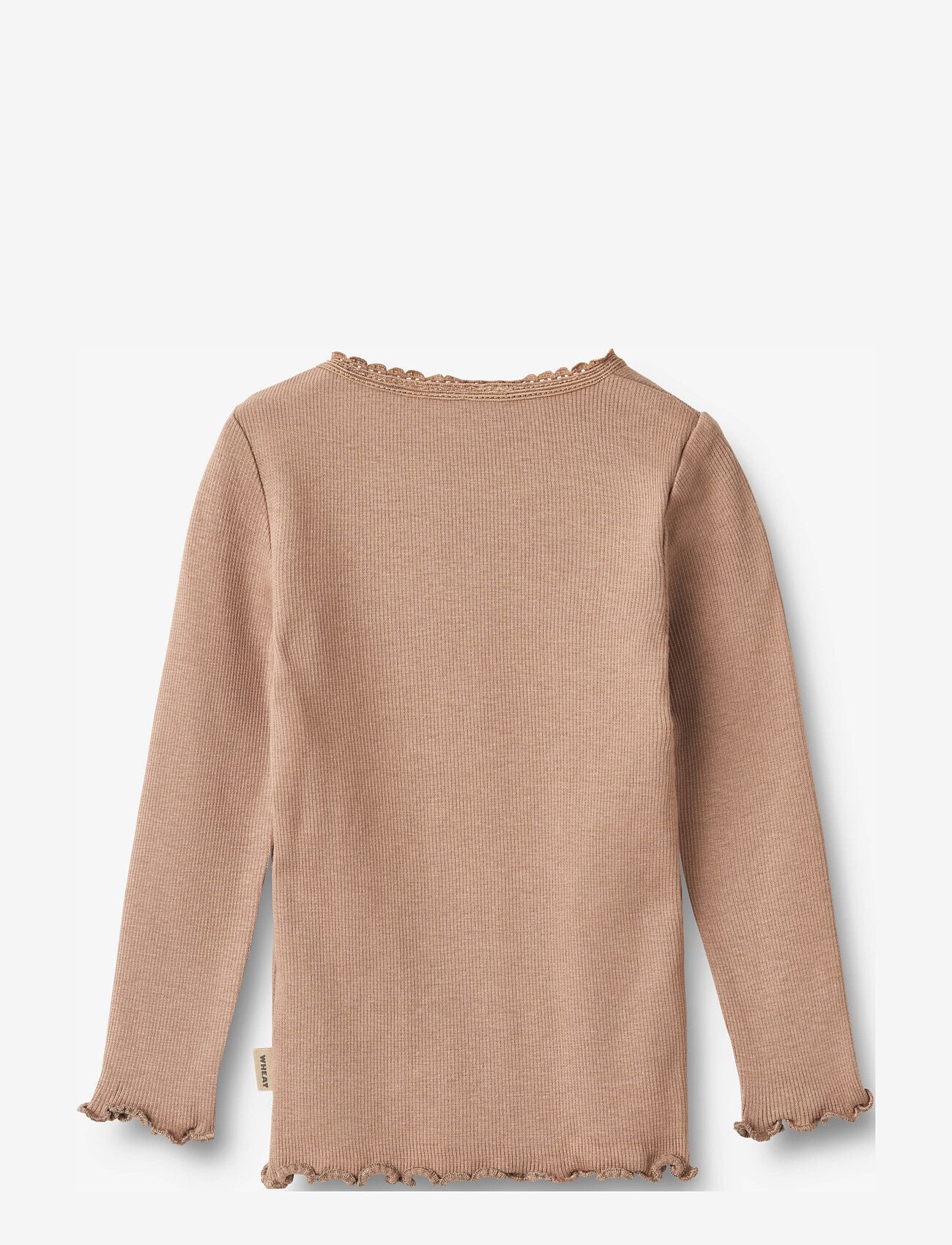Wheat - Rib T-Shirt L/S Reese - nougat rose - 1