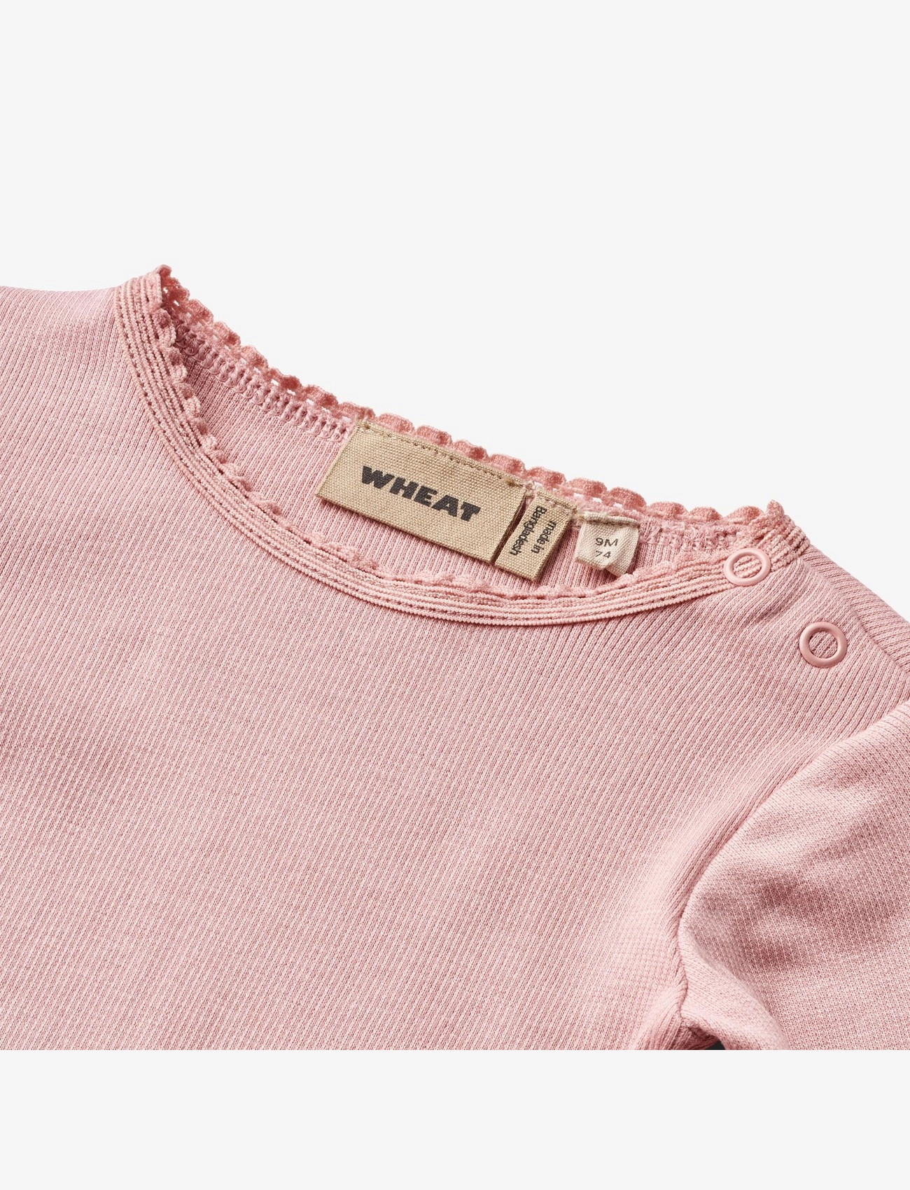 Wheat - Rib T-Shirt L/S Reese - rose frost - 2