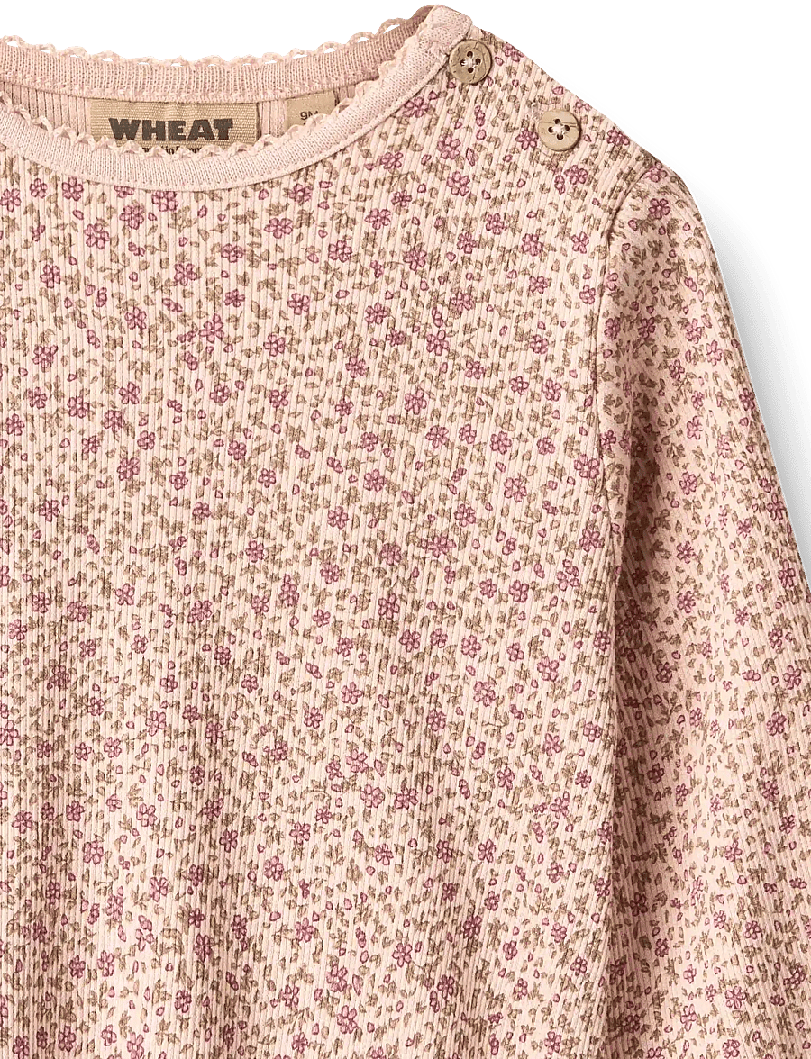 Wheat - T-shirt L/S Marit - langärmelig - dime rose small flowers - 2