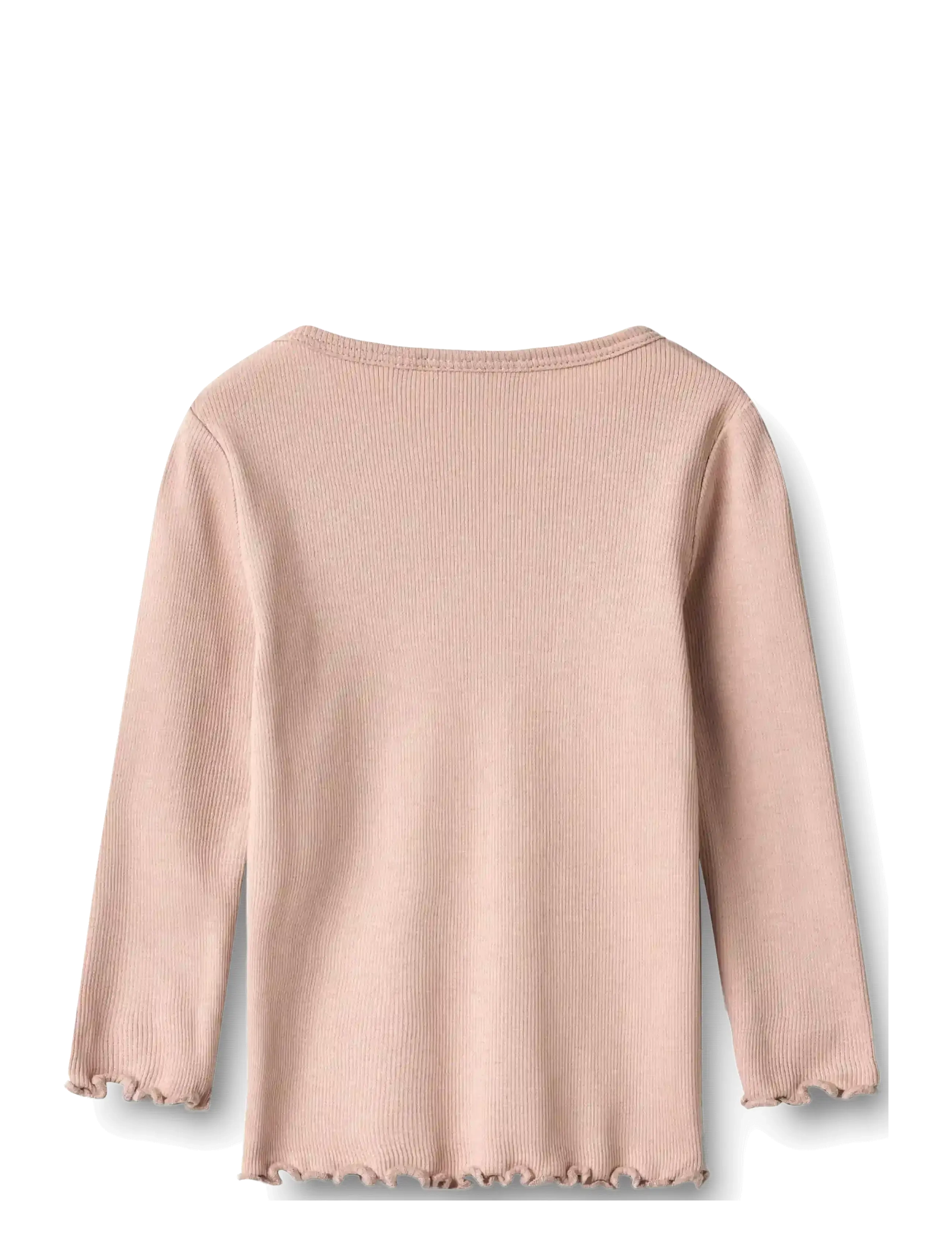 Wheat - 2 Rib T-shirt L/S Ida - langärmelig - eggplant - 4
