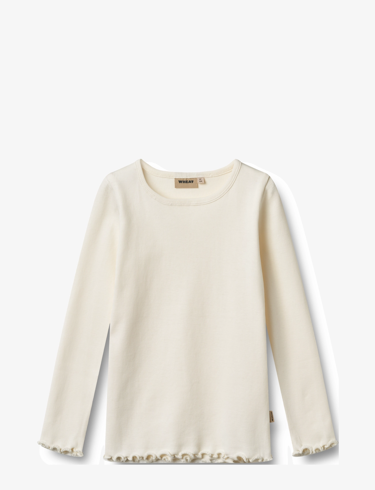 Wheat T-Shirt L/S Ida, 74, T-shirts, Weiß - Long-sleeved Kinder