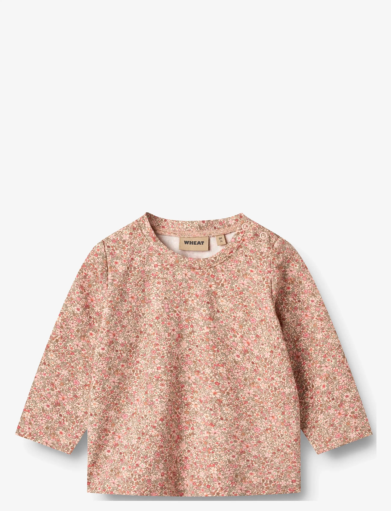 Wheat - T-shirt L/S Manna - langærmede t-shirts - rose dust flower meadow - 0