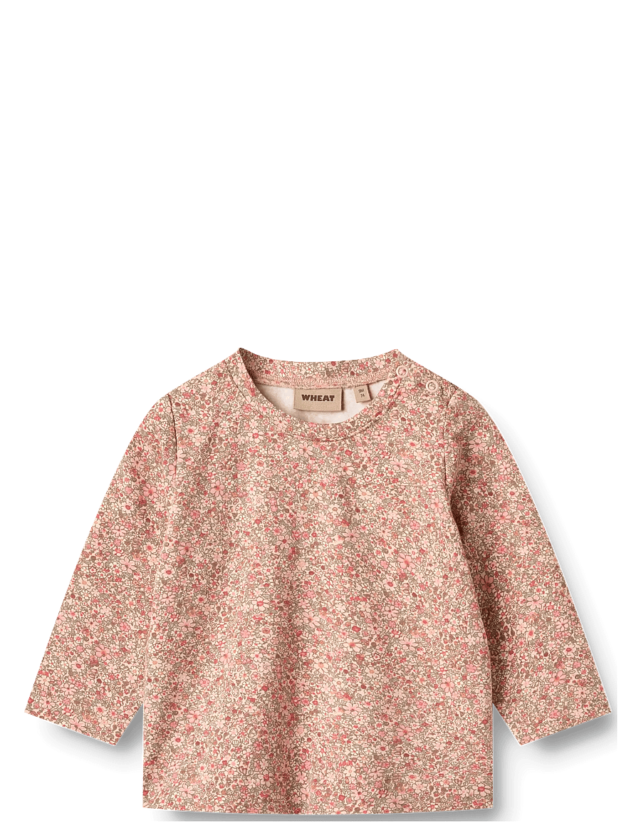 Wheat - T-shirt L/S Manna - rose dust flower meadow - 1