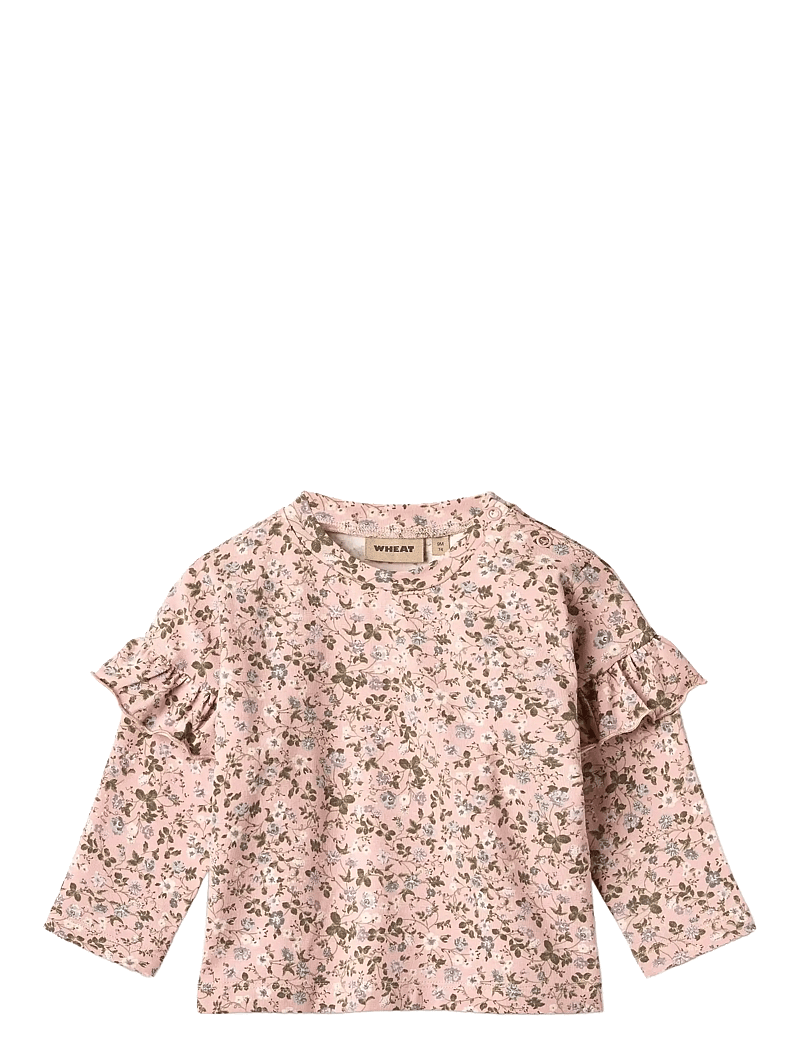 Wheat - T-shirt L/S Belinda - pikkade varrukatega t-särgid - rose powder flowers - 0