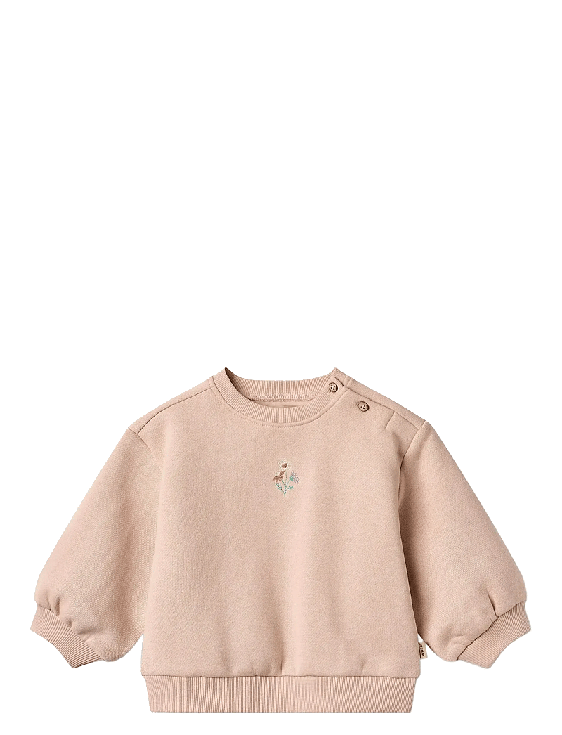 Wheat - Sweatshirt L/S embroidery Eliza - rose dust - 1