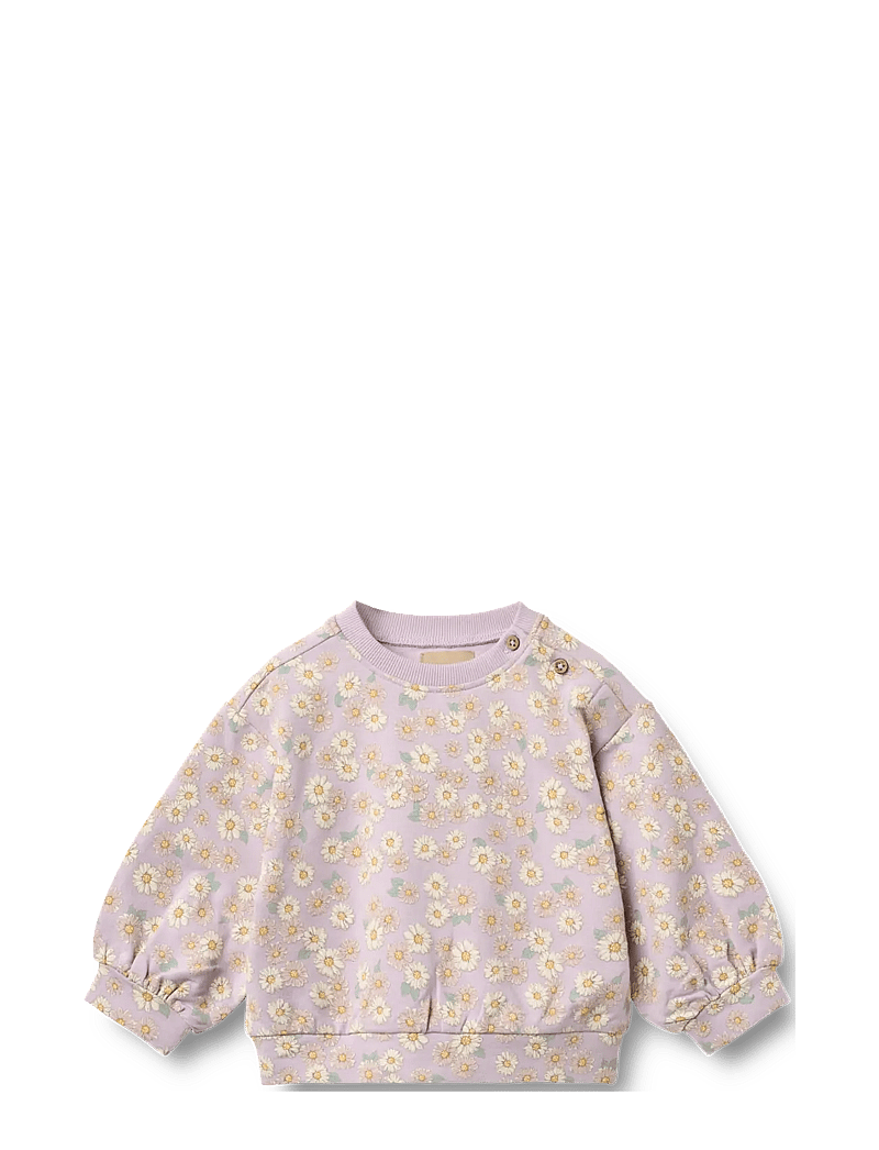 Wheat - Sweatshirt L/S Lia - dressipluusid - lavender daisies - 0