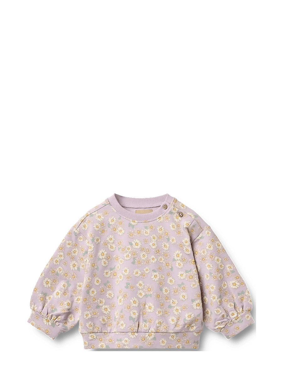 Wheat - Sweatshirt L/S Lia - sweatshirts - lavender daisies - 0