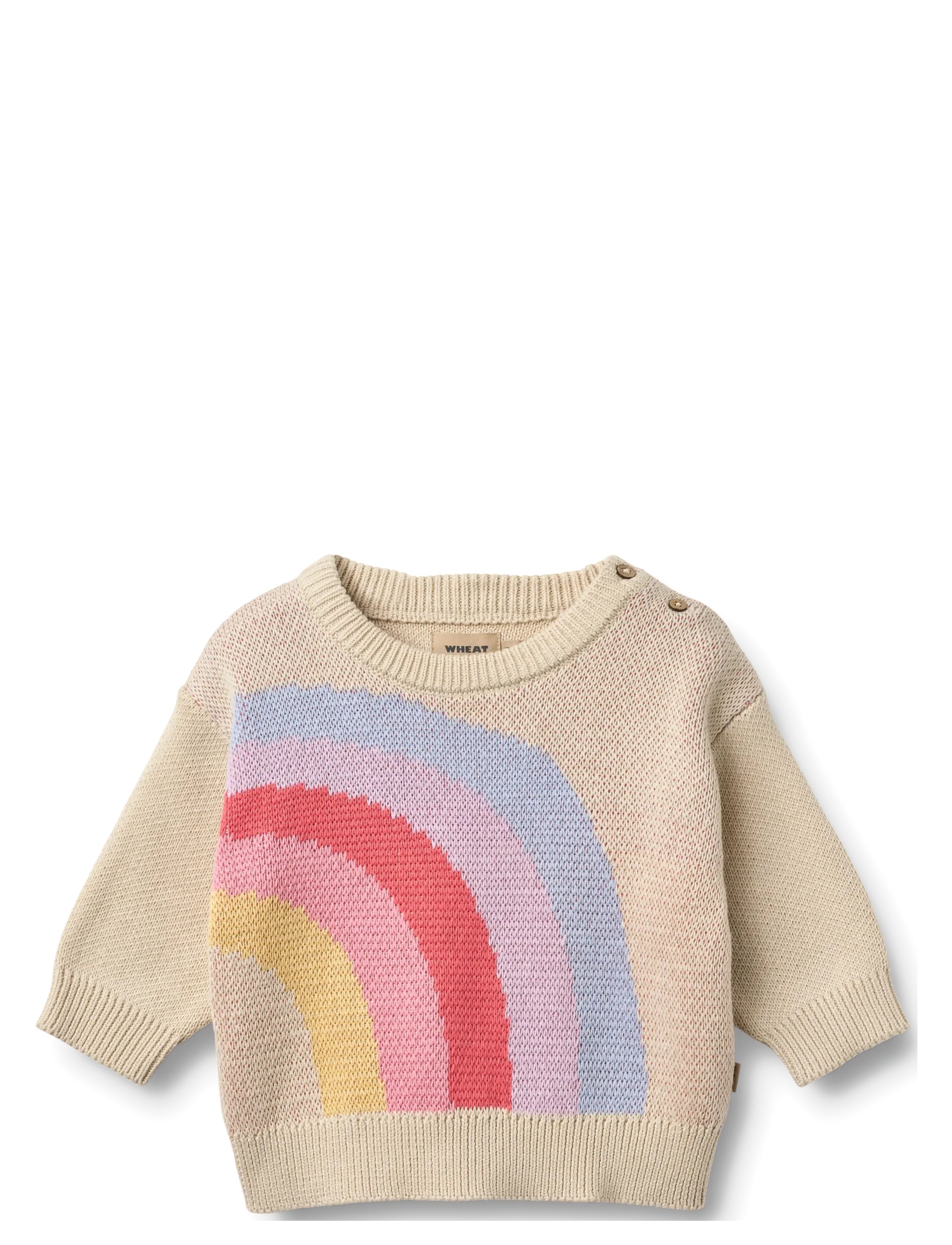 Wheat Jacquard Pullover Solveig - Pullover - RAINBOW / beige
