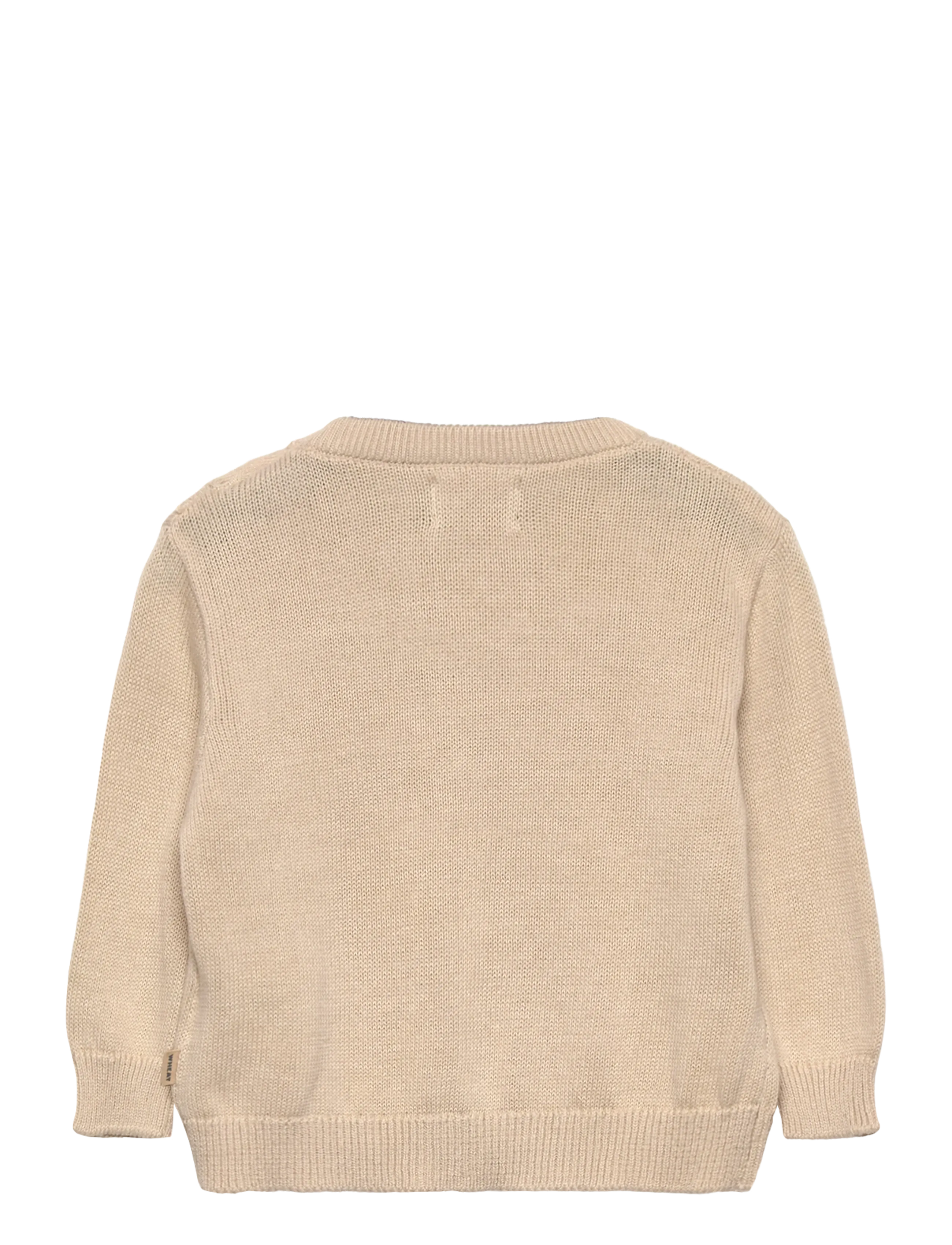 Wheat - Knit Pullover Embr. Lisa - tröjor - offwhite - 1