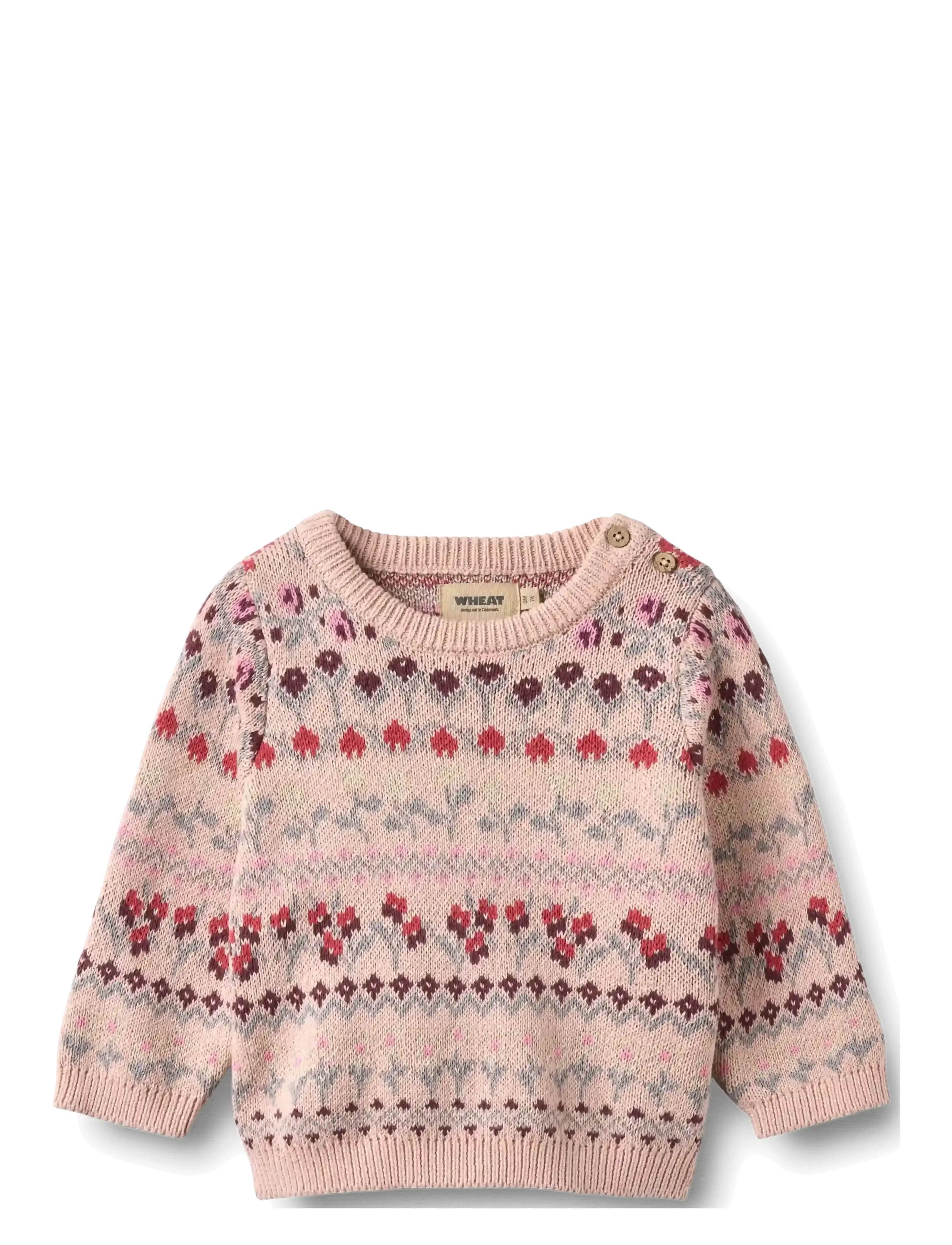 Wheat Jacquard Pullover Mikmak - Alles anzeigen - DIM ROSE / pink/rose