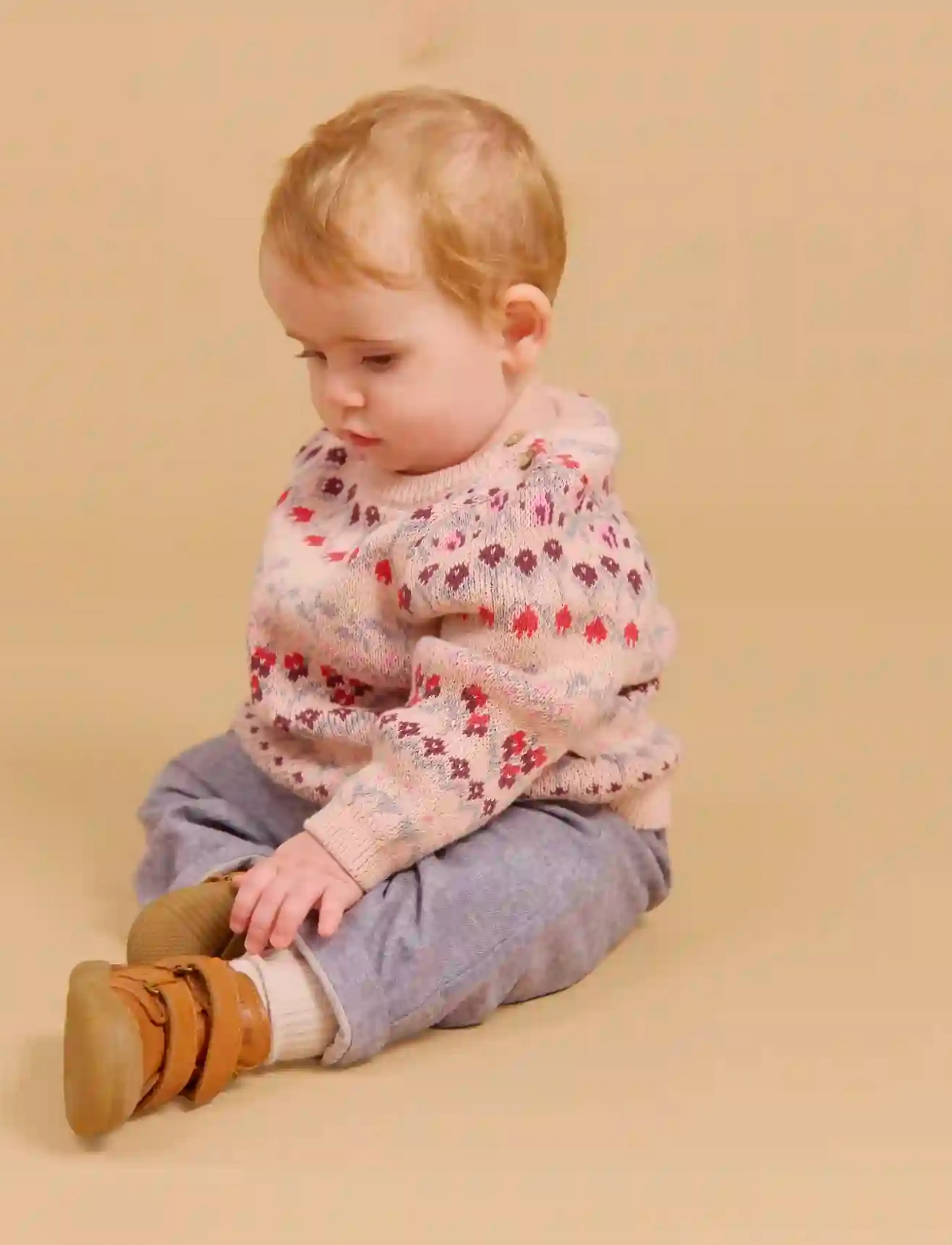 Wheat - Jacquard Pullover Mikmak - pullover - dim rose - 3