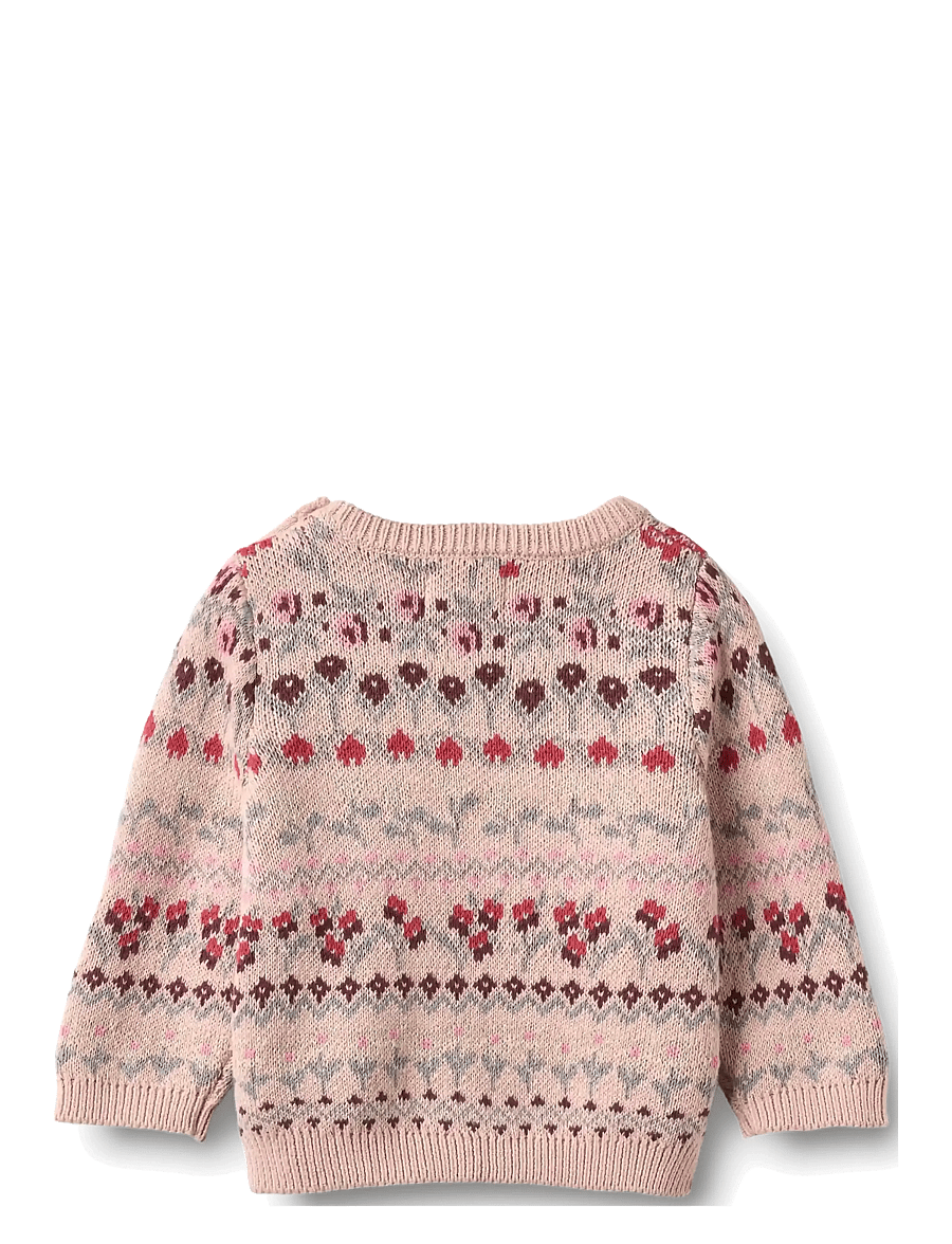 Wheat - Jacquard Pullover Mikmak - pullover - dim rose - 2