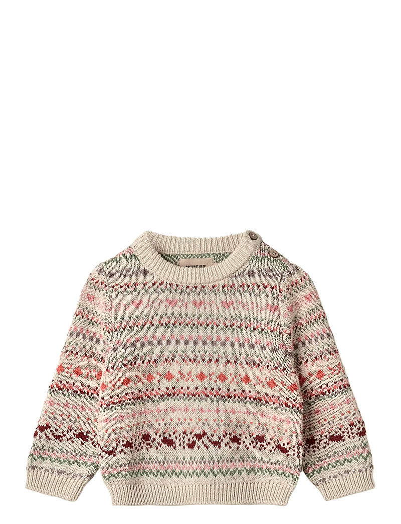 Wheat - Jacquard Pullover Olga - džemprid - multi - 0