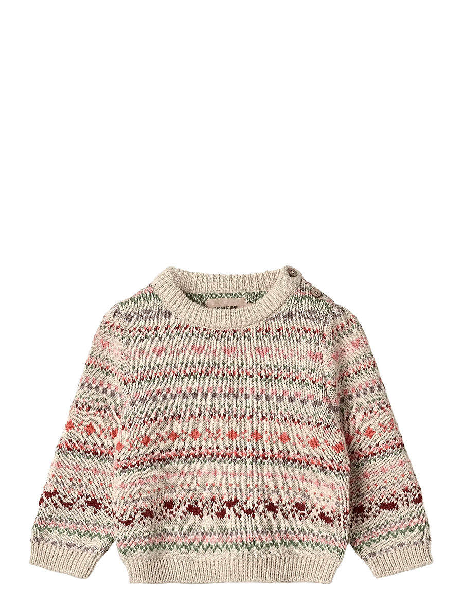 Wheat - Jacquard Pullover Olga - trøjer - multi - 0