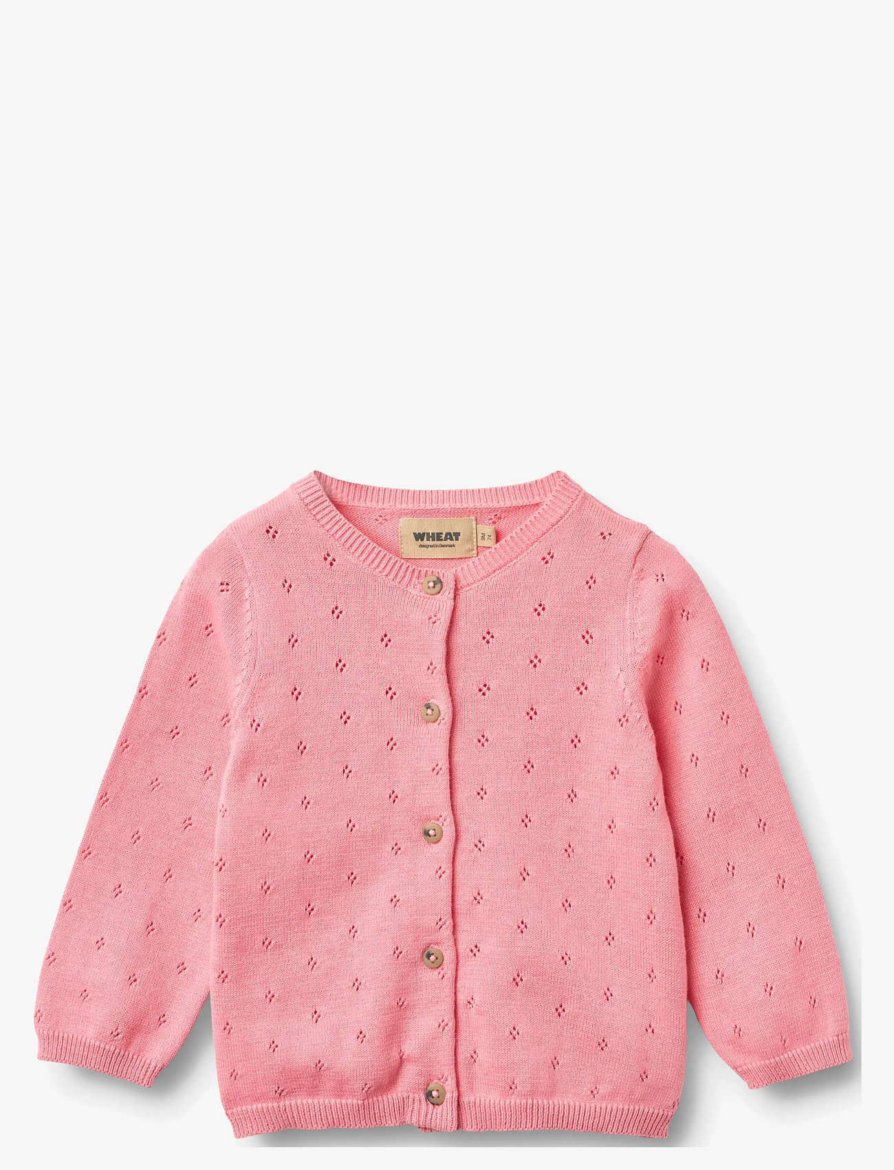 Wheat - Knit Cardigan Maia - cardigans - bubblegum - 0
