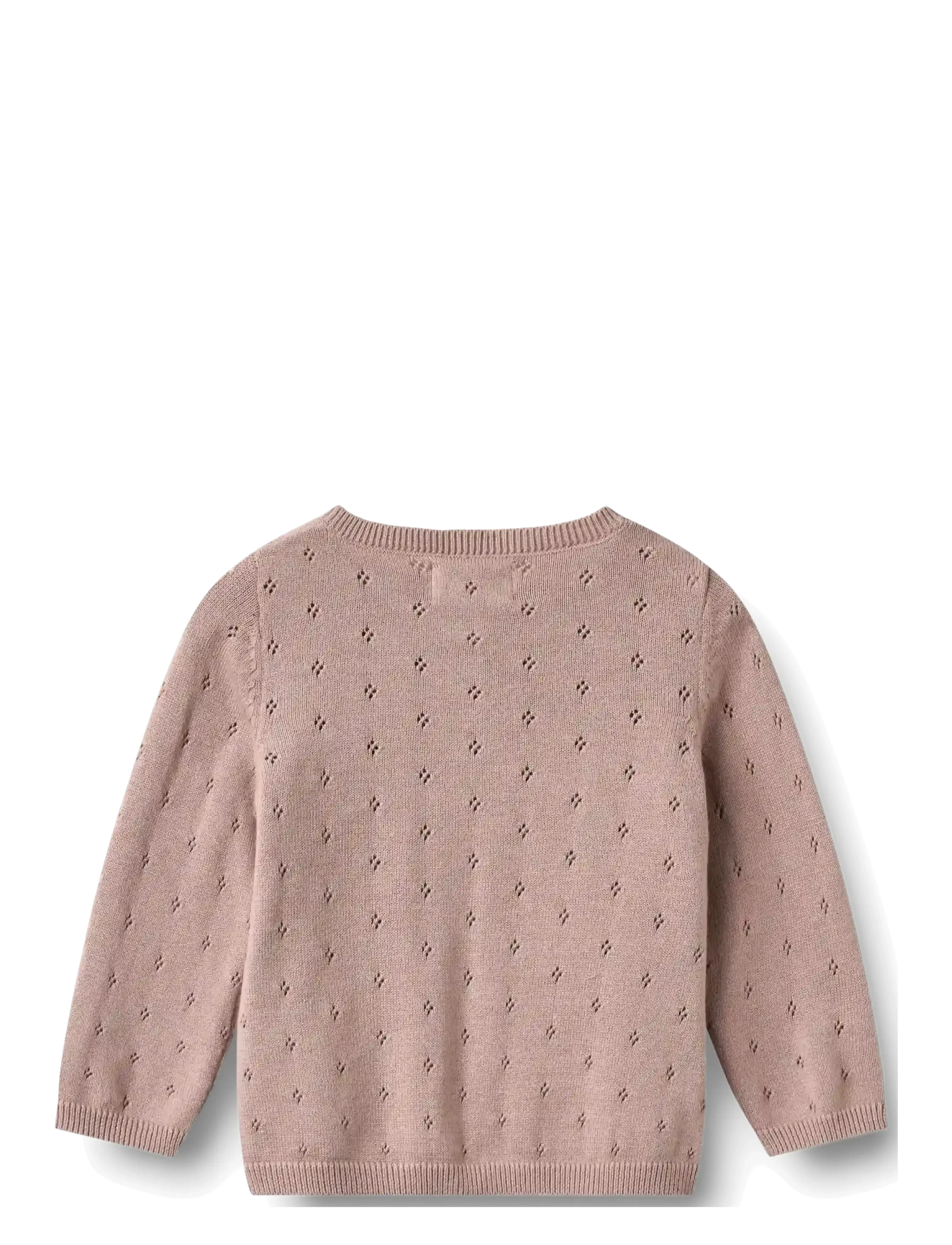 Wheat - Knit Cardigan Maia - koftor - dry rose - 1