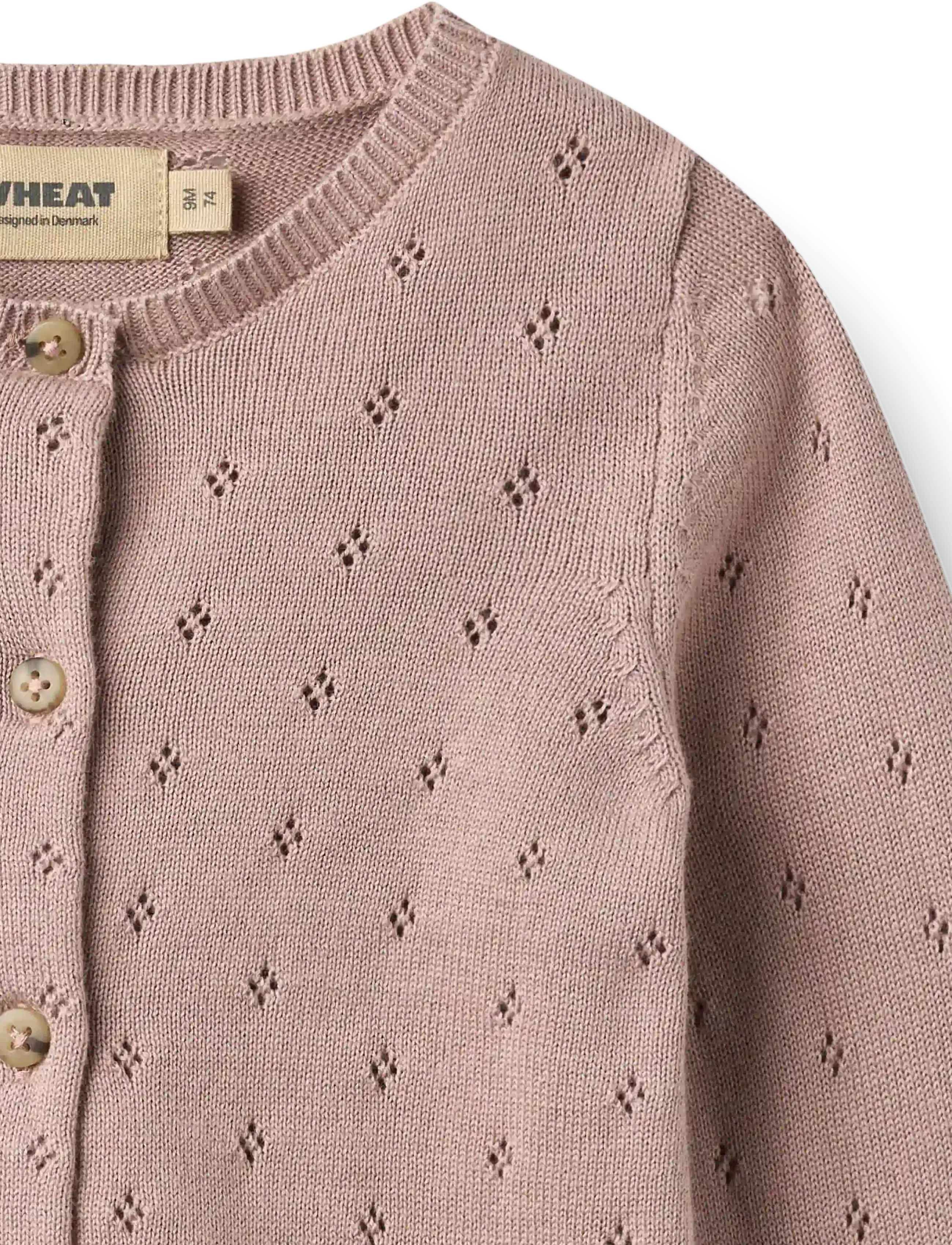 Wheat - Knit Cardigan Maia - koftor - dry rose - 2