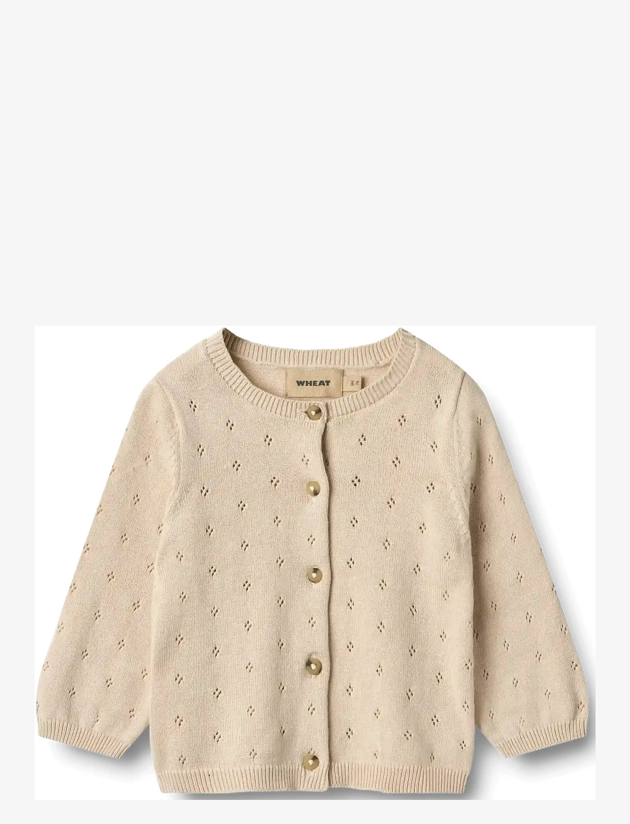 Wheat - Knit Cardigan Maia - cardigans - offwhite - 0